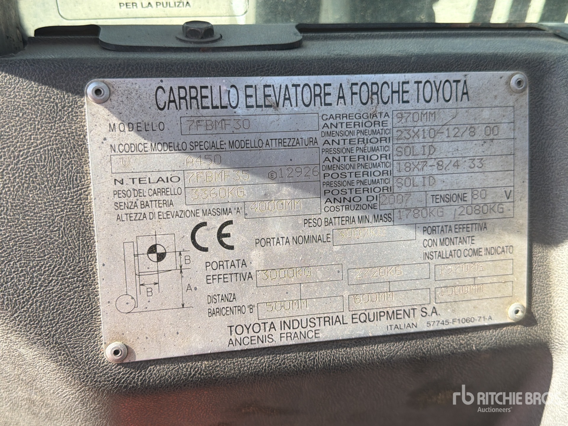2007 Toyota 7-FBMF-30