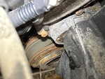 Engine with A/C Compressor