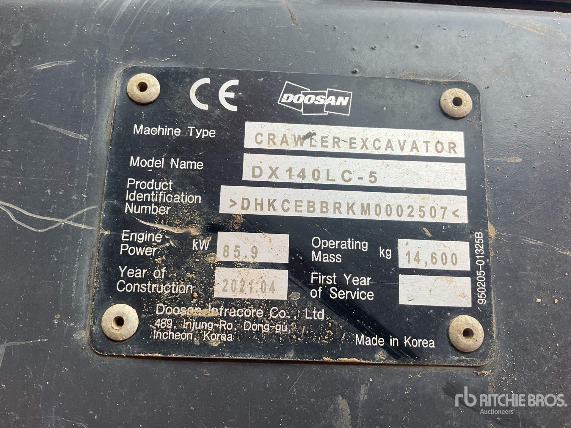 2021 Doosan DX140LC-5