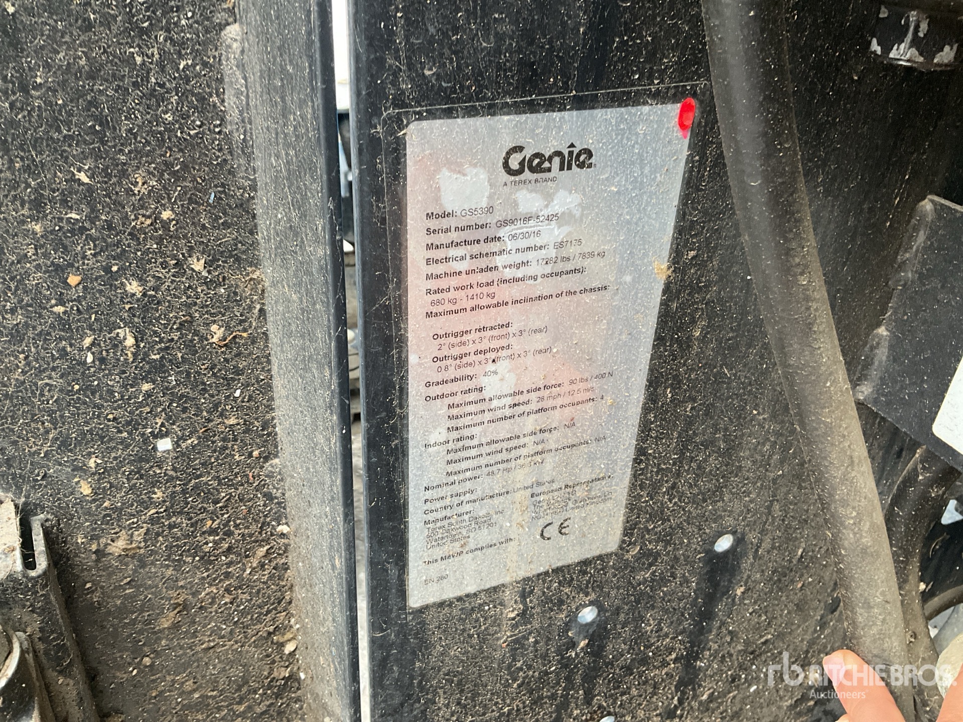 2016 Genie GS5390