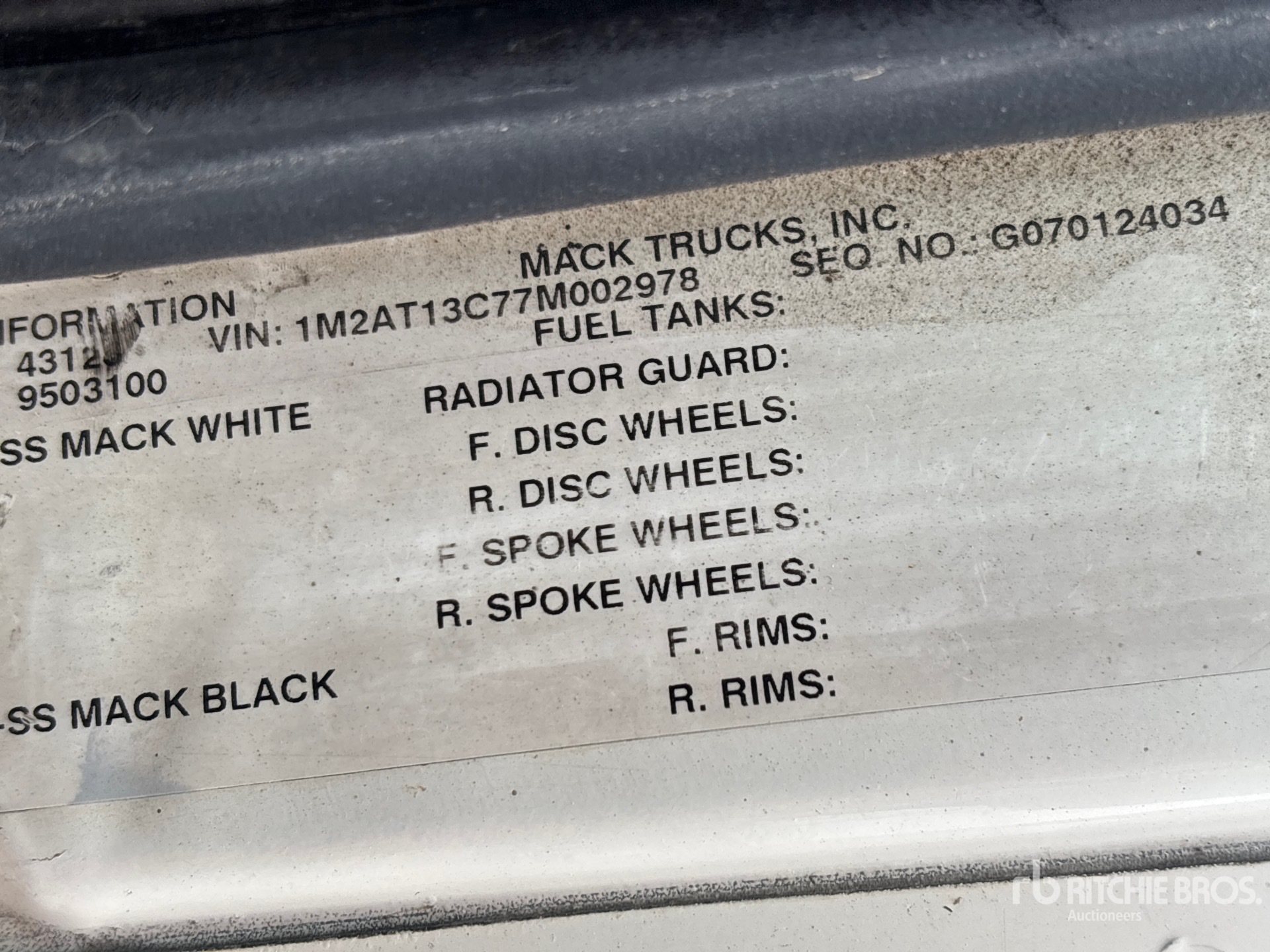 2007 Mack CTP713B