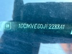 General Appearance with Frame Stamp Serial Number/VIN Photo