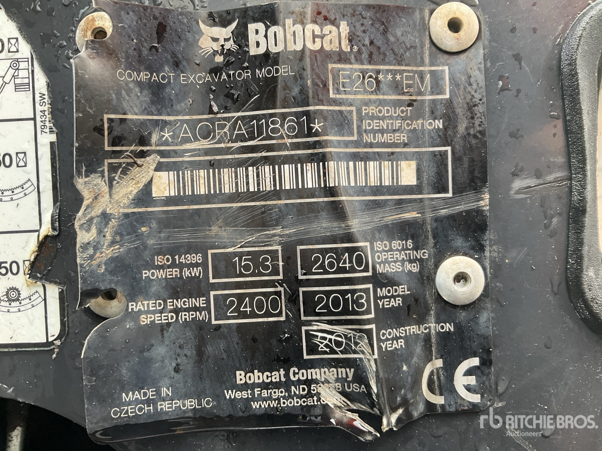 2012 Bobcat E26