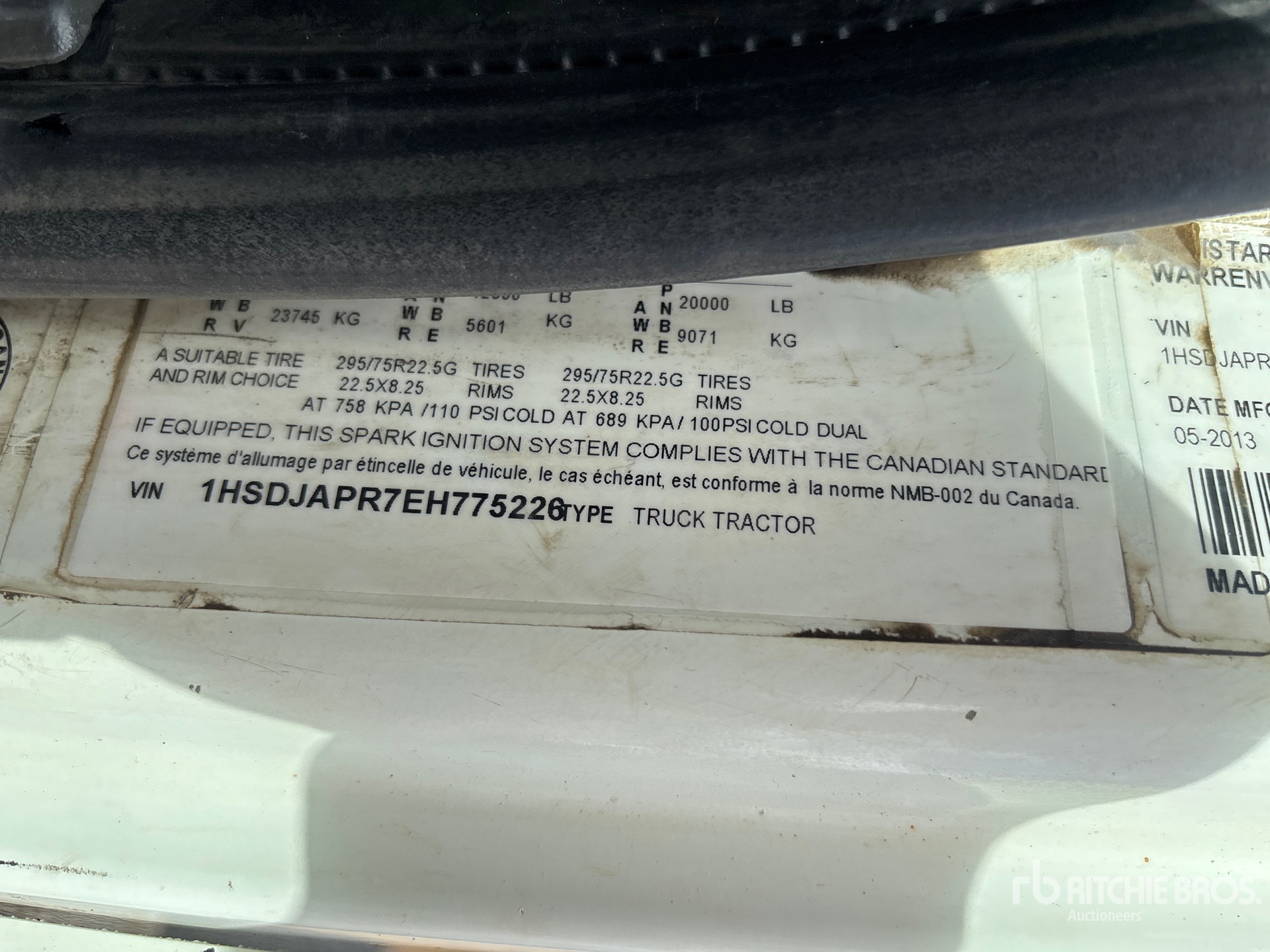 2014 International PROSTAR+ 122