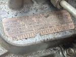 Engine with Emission Label