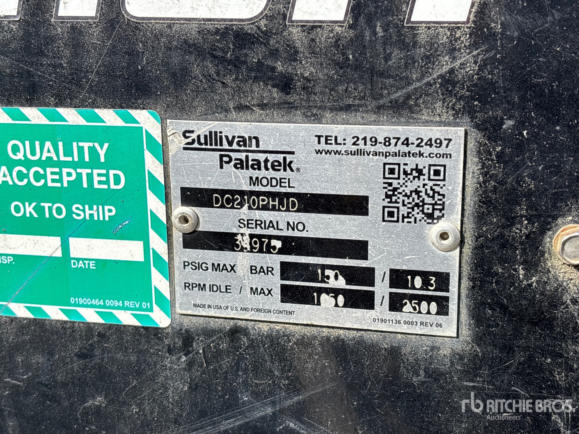 2018 Sullivan DC210PHJD