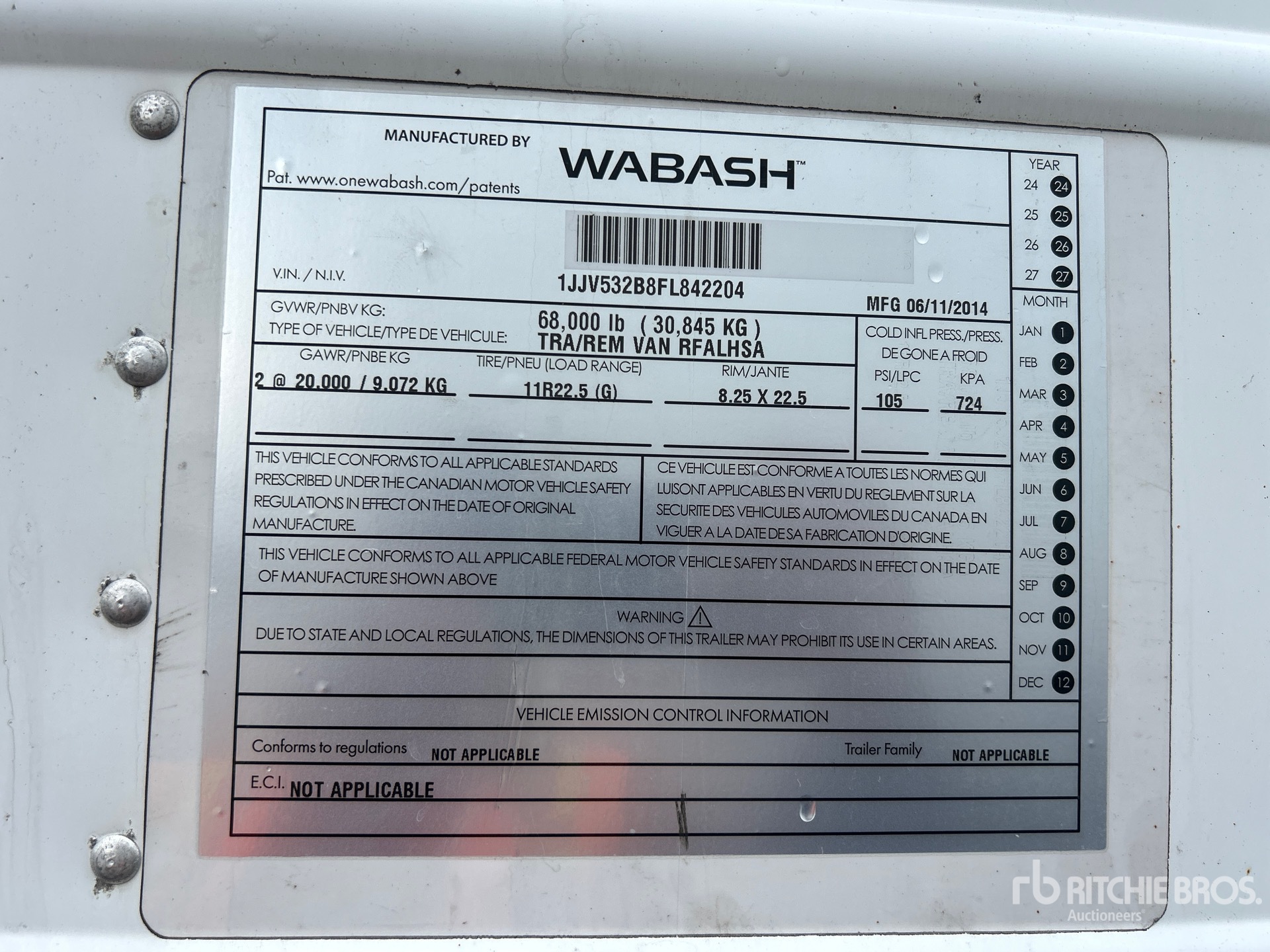 2015 Wabash RFALHSA