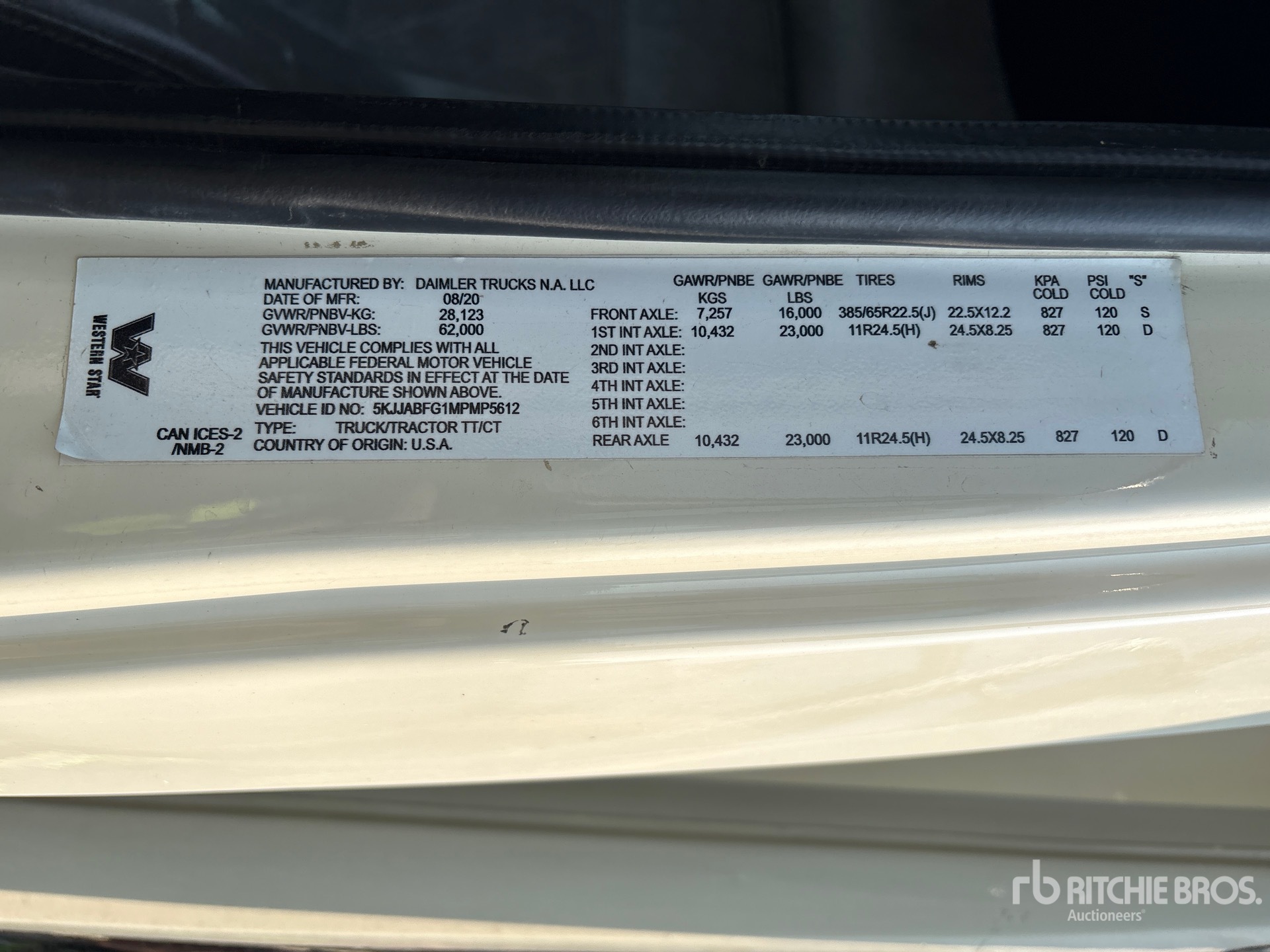 2021 Western Star 4900EX