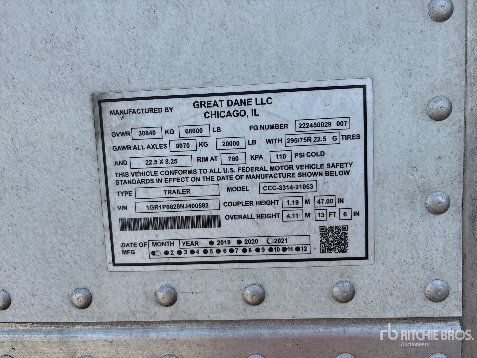 2022 Great Dane CCC-3314-21053