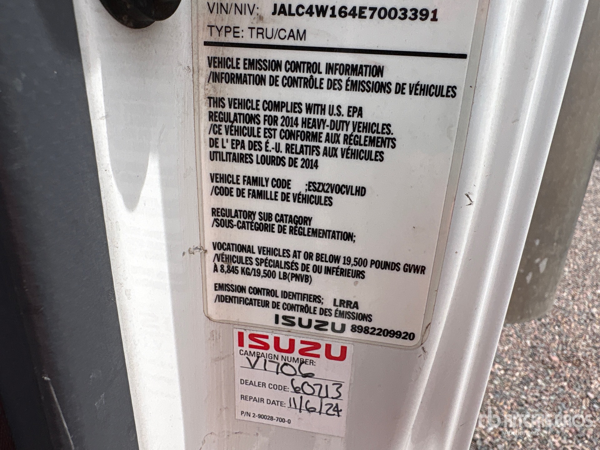 2014 Isuzu NPR HD