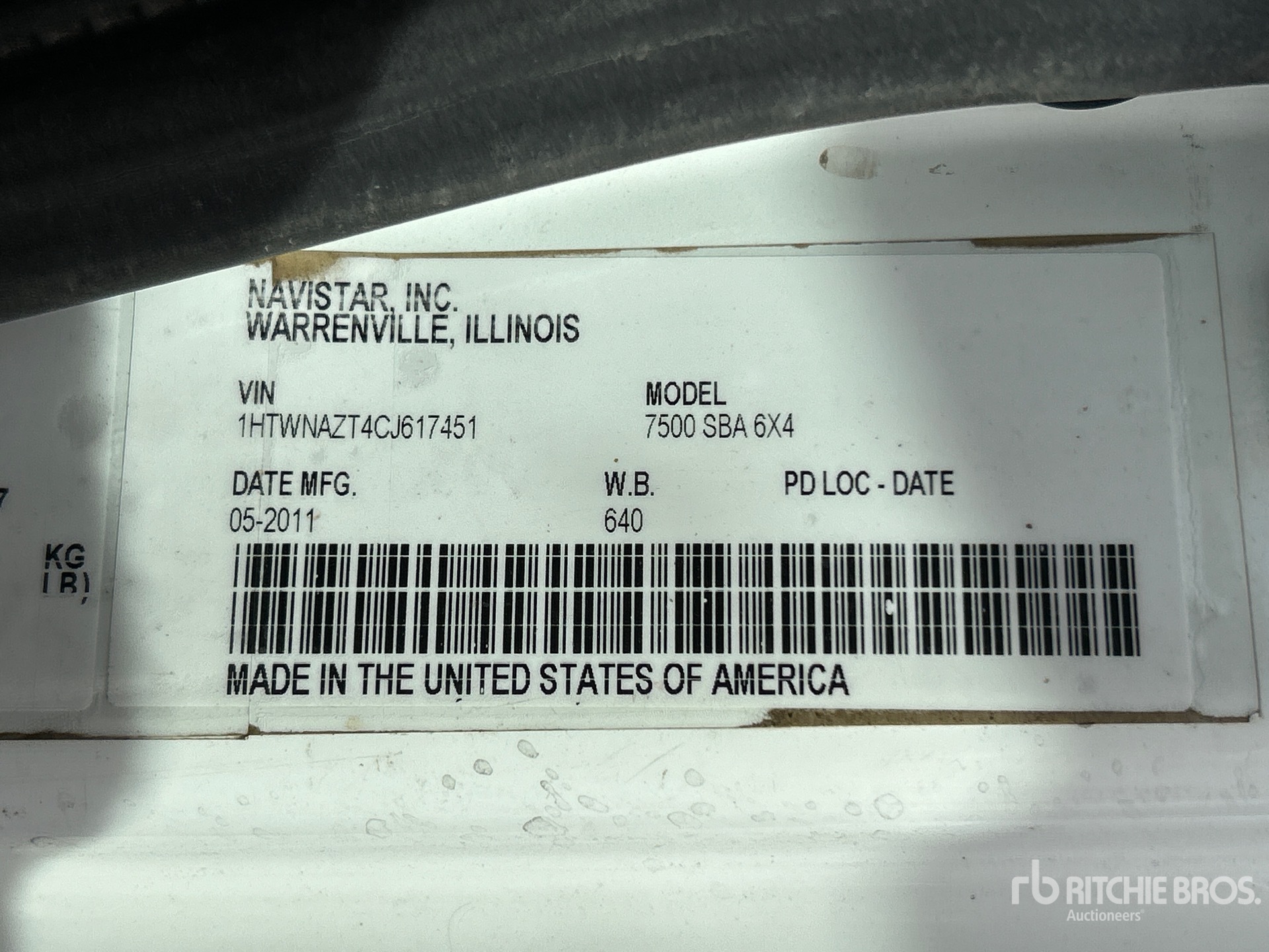2012 International 7500 SBA