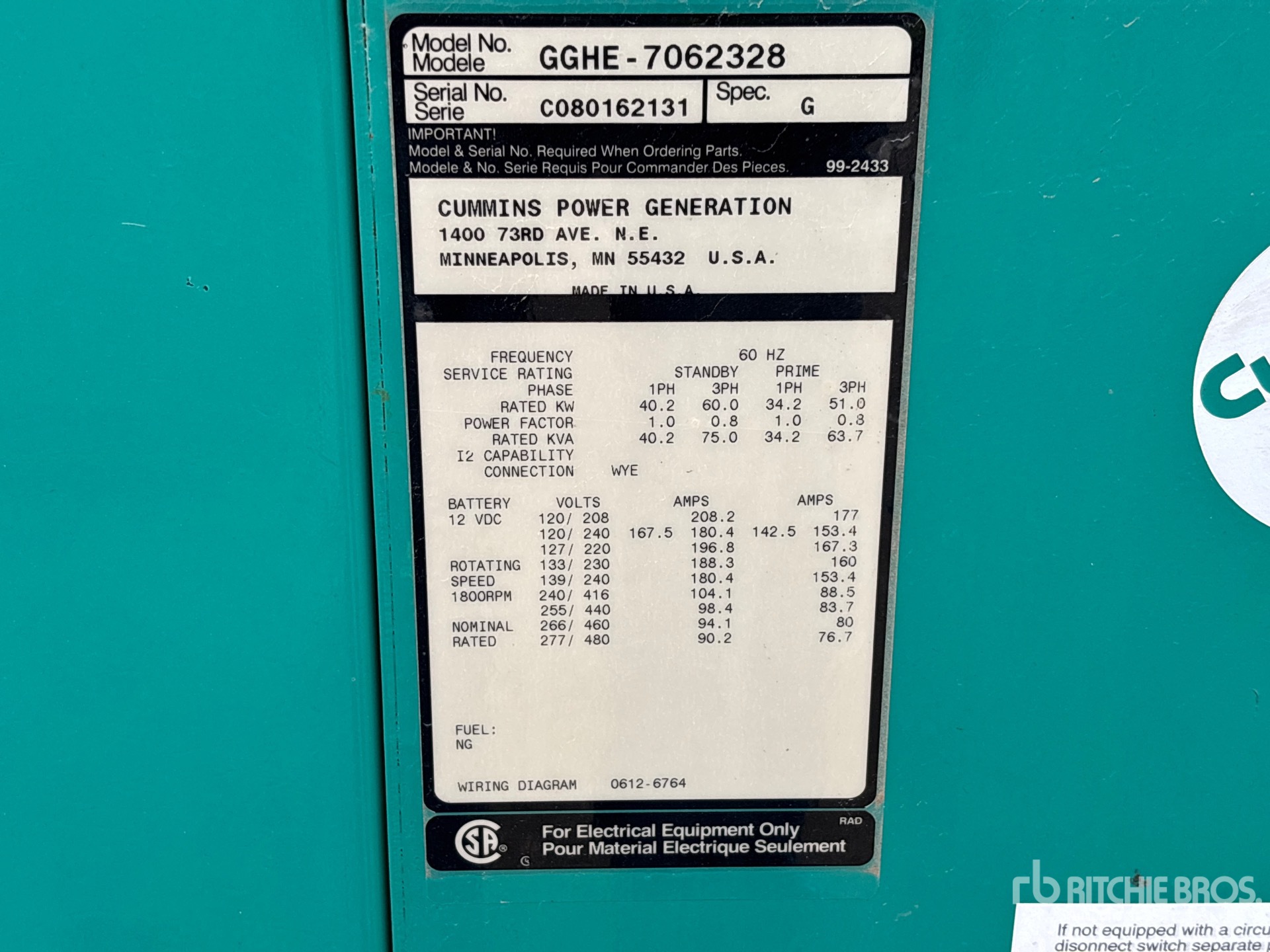 Cummins GGHE-7062328