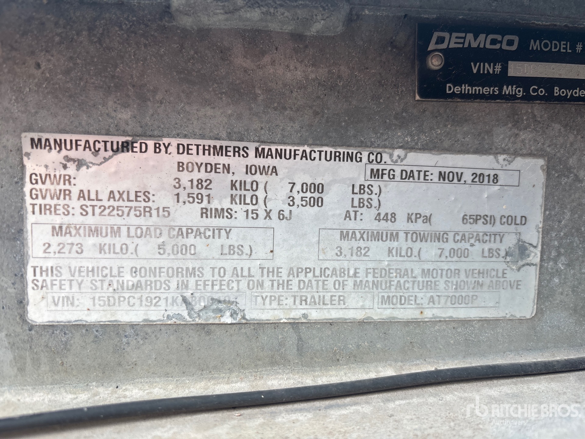 2019 Demco AT7000P