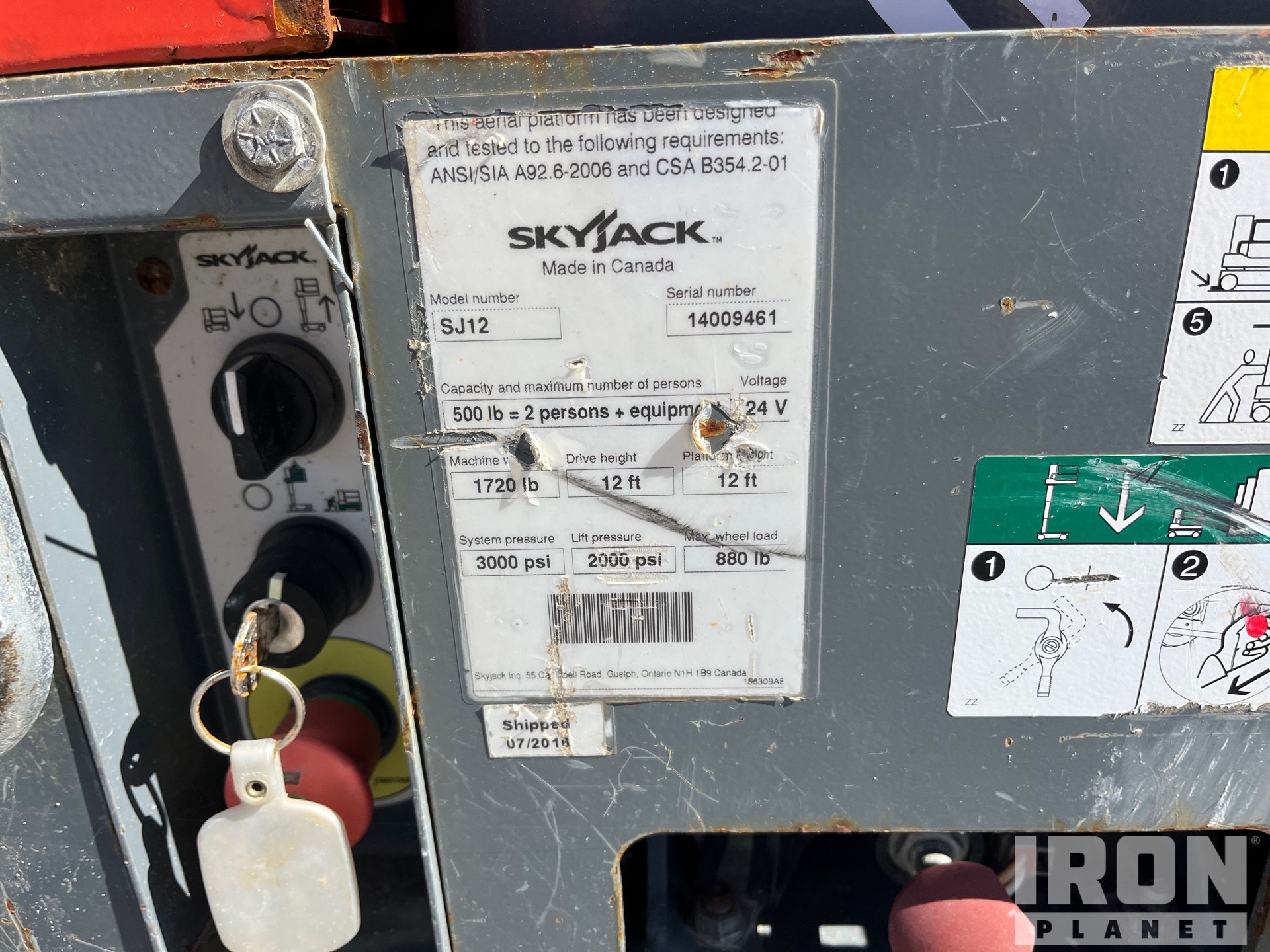 2016 Skyjack SJ12