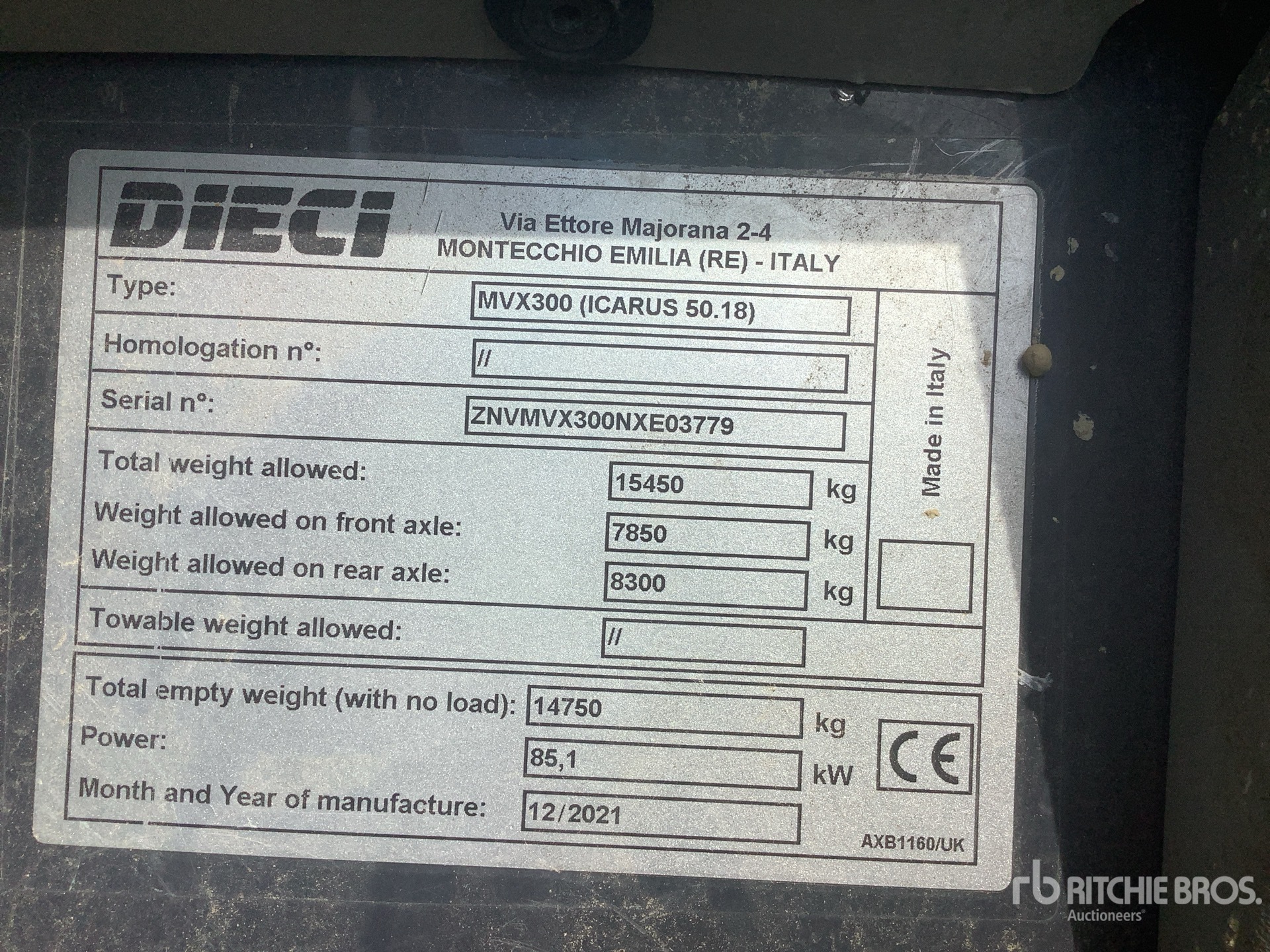 2021 Dieci ICARUS 50.18