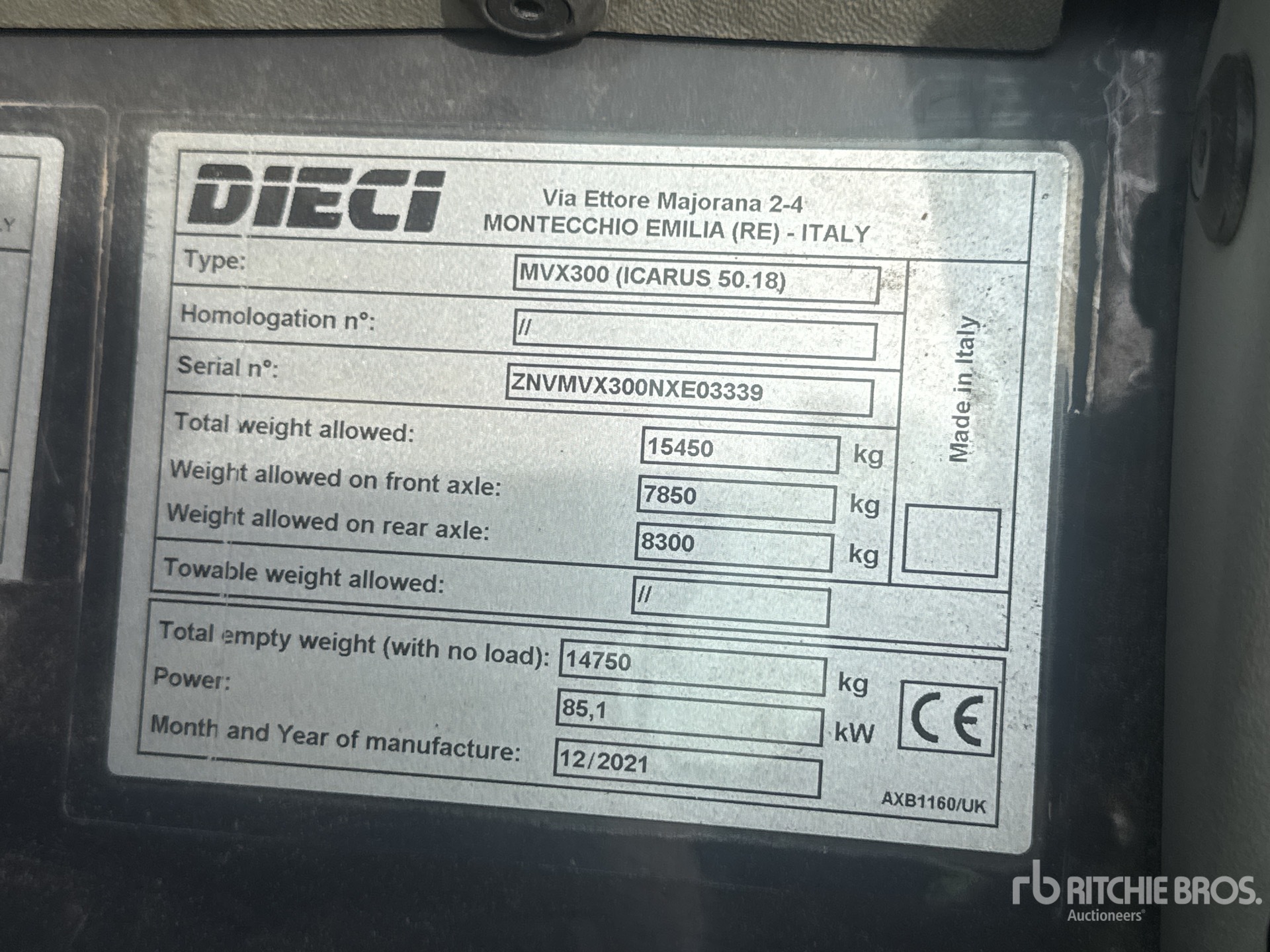 2021 Dieci ICARUS 50.18