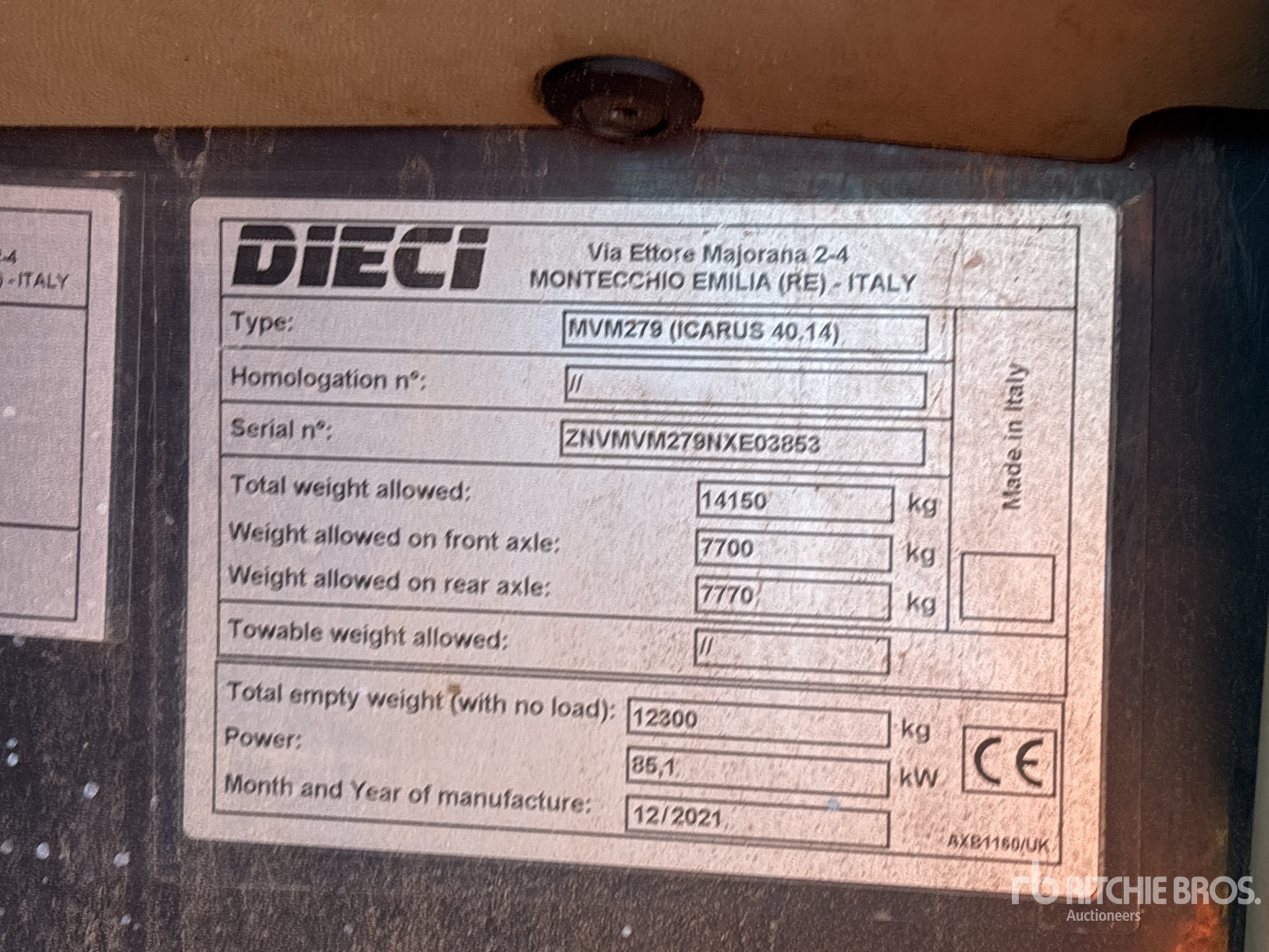 2021 Dieci ICARUS 40.14