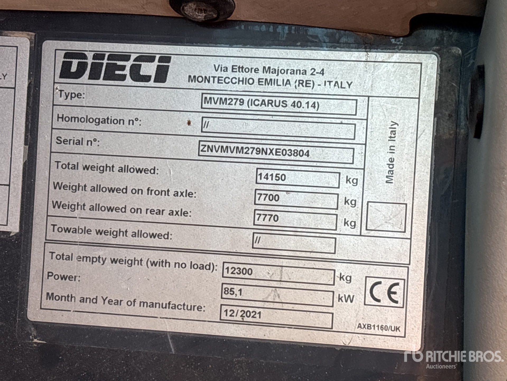 2021 Dieci ICARUS 40.14