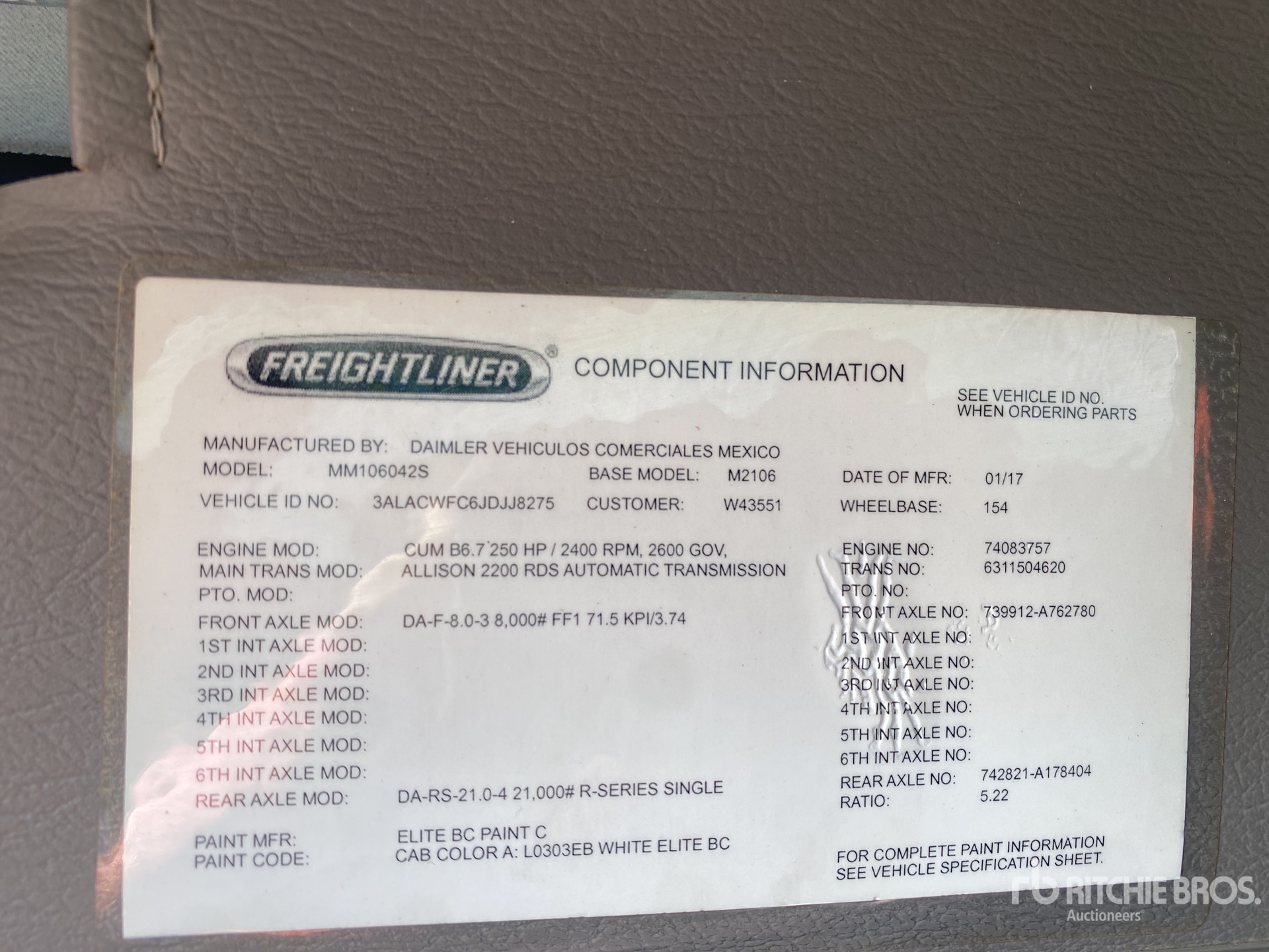 2018 Freightliner M2 106