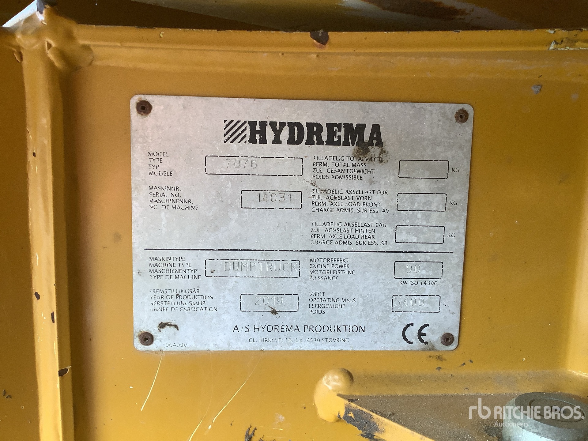 2019 Hydrema 707G
