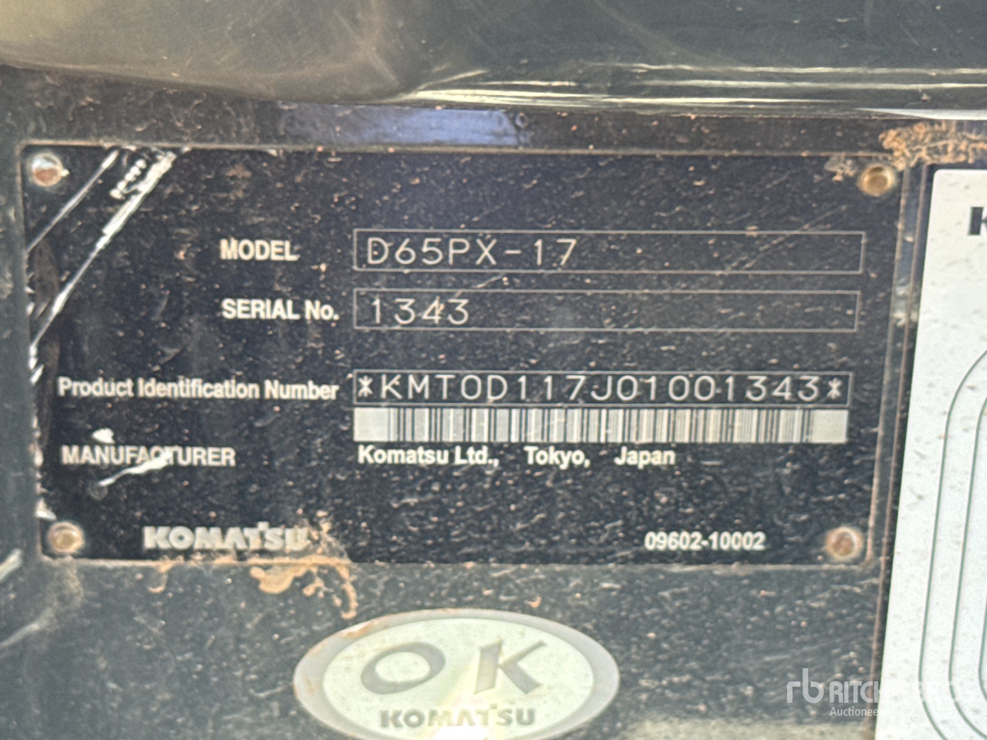2012 Komatsu D65PX-17