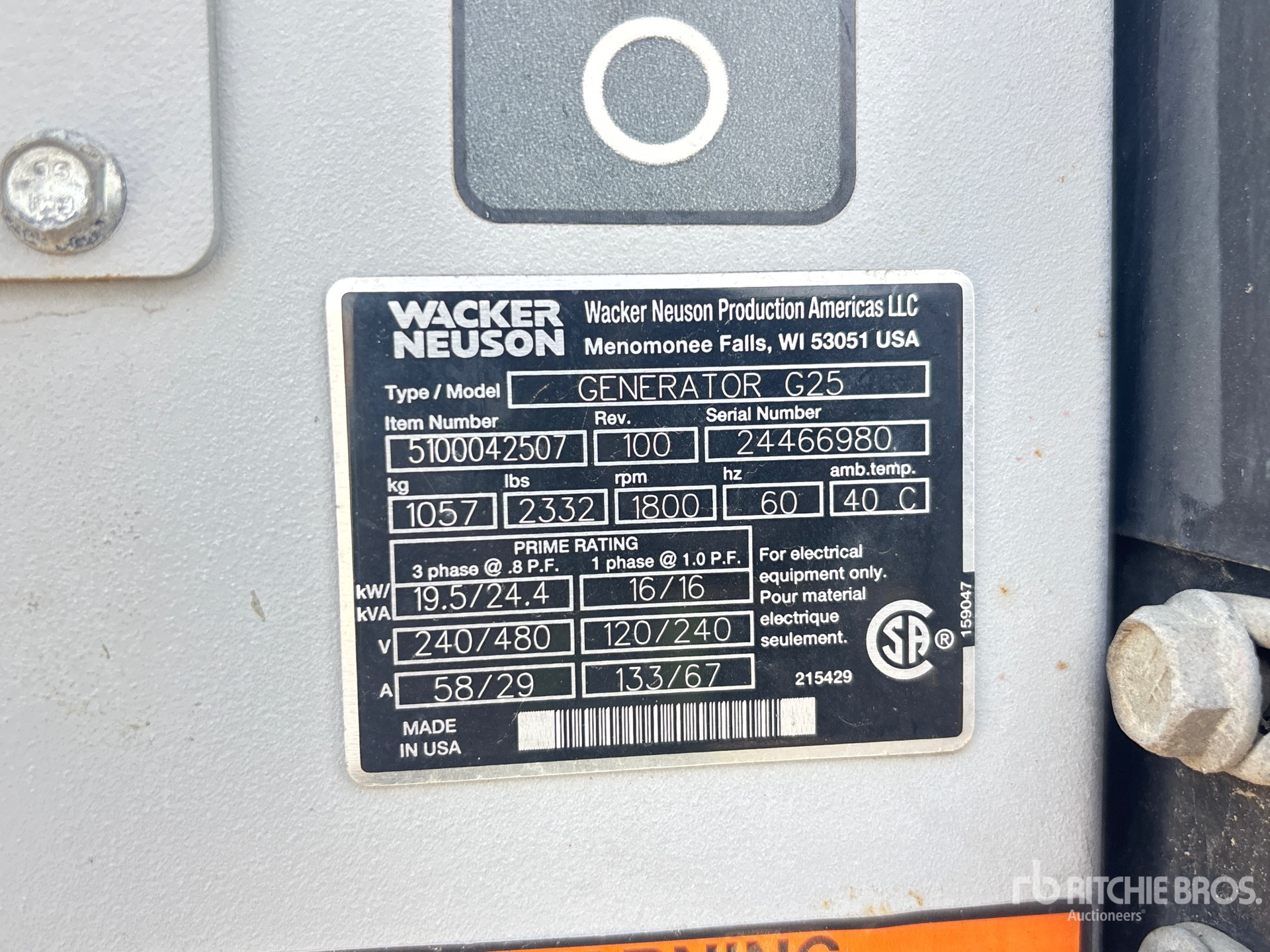 Wacker Neuson G-25