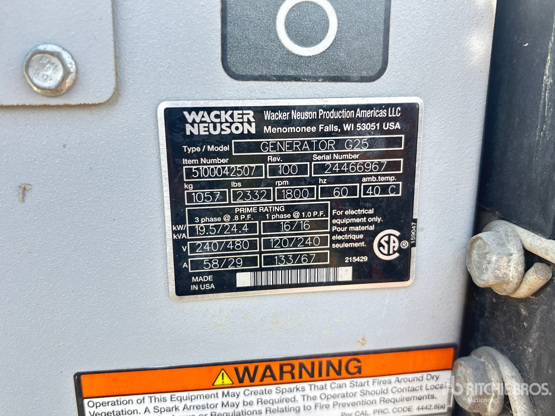 Wacker Neuson G-25