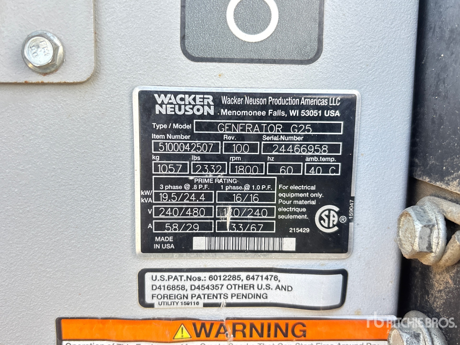 Wacker Neuson G-25