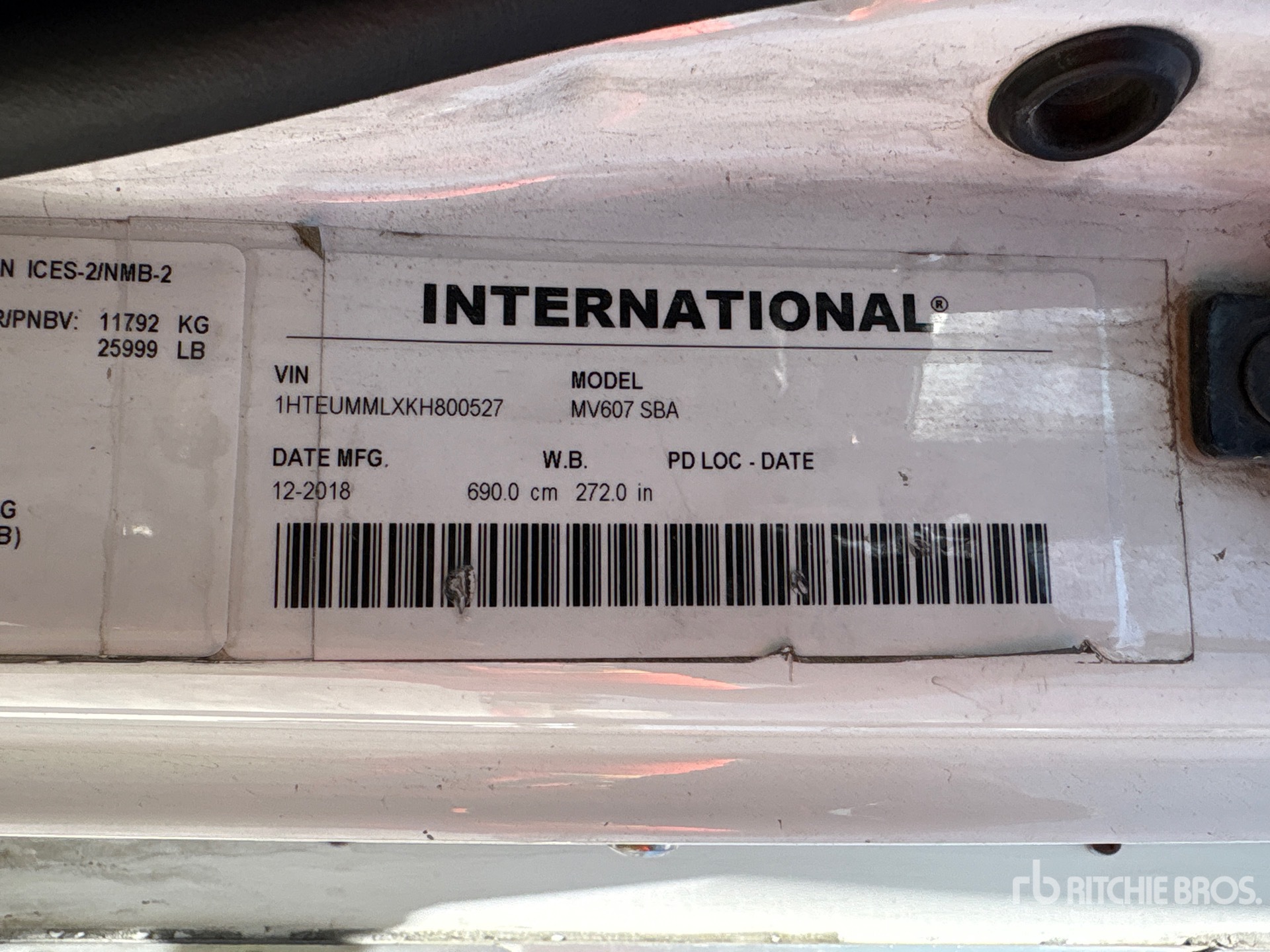 2019 International MV607
