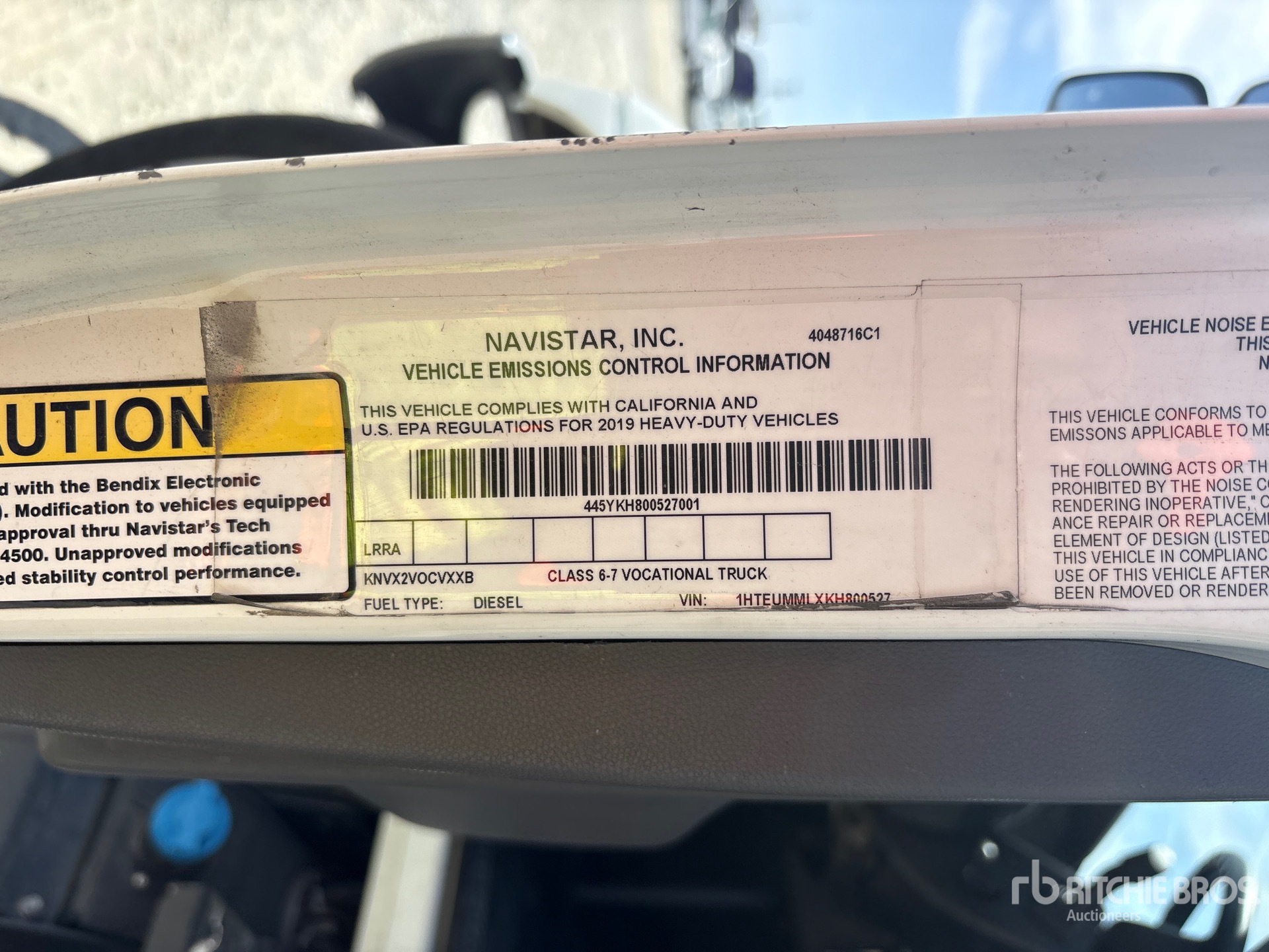 2019 International MV607