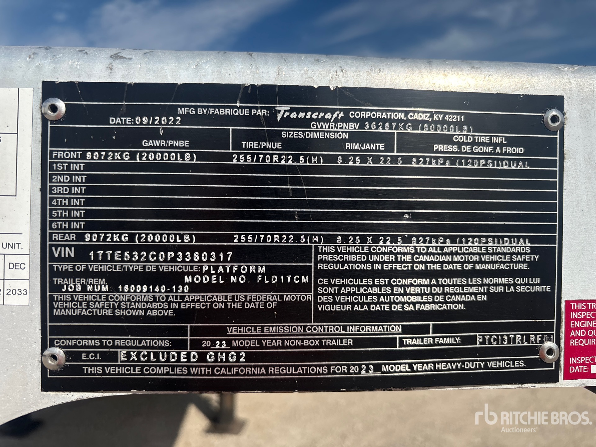 2023 Wabash 53 FT T/A SPREAD AXLE