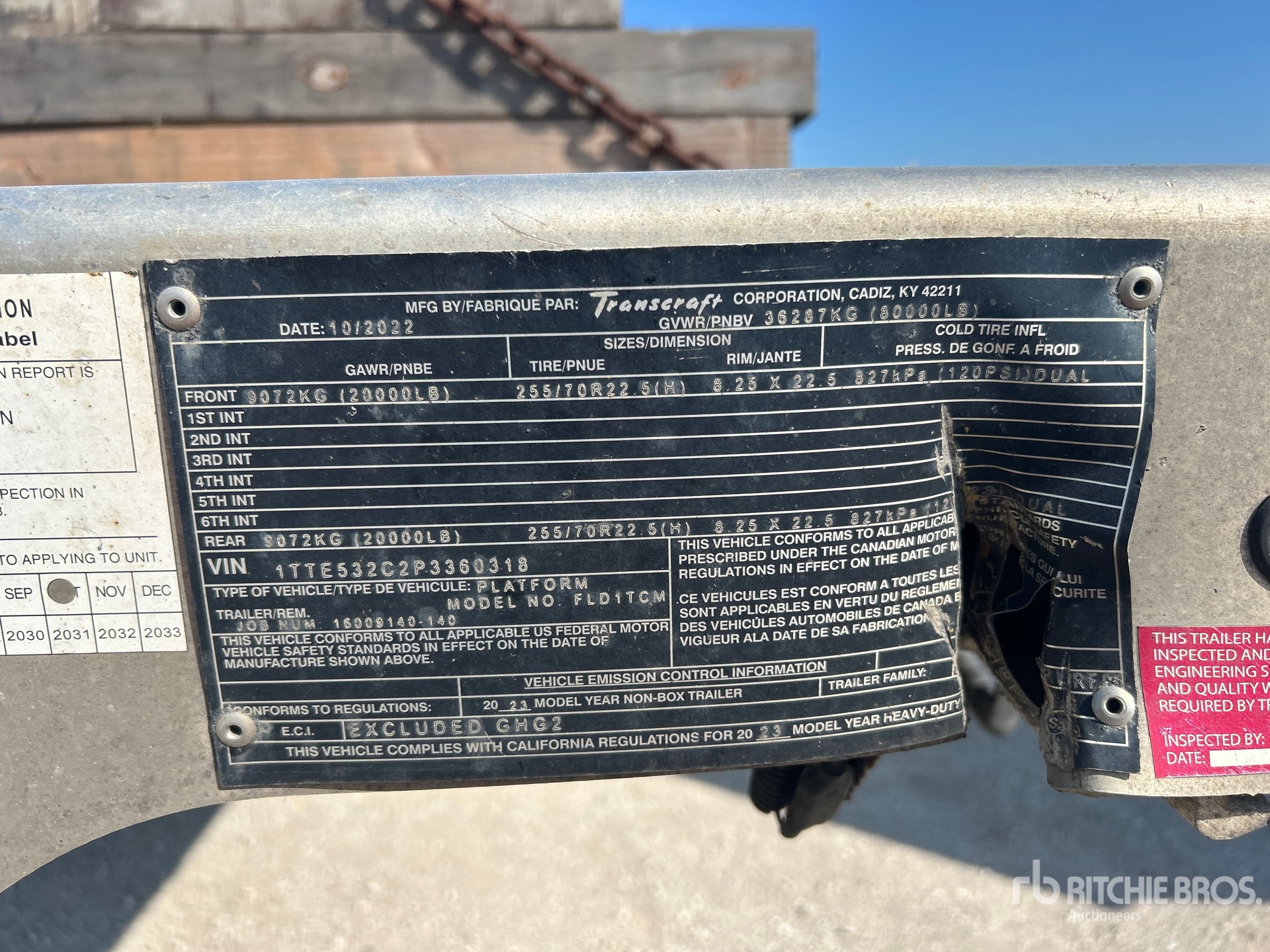 2023 Wabash 53 FT T/A SPREAD AXLE
