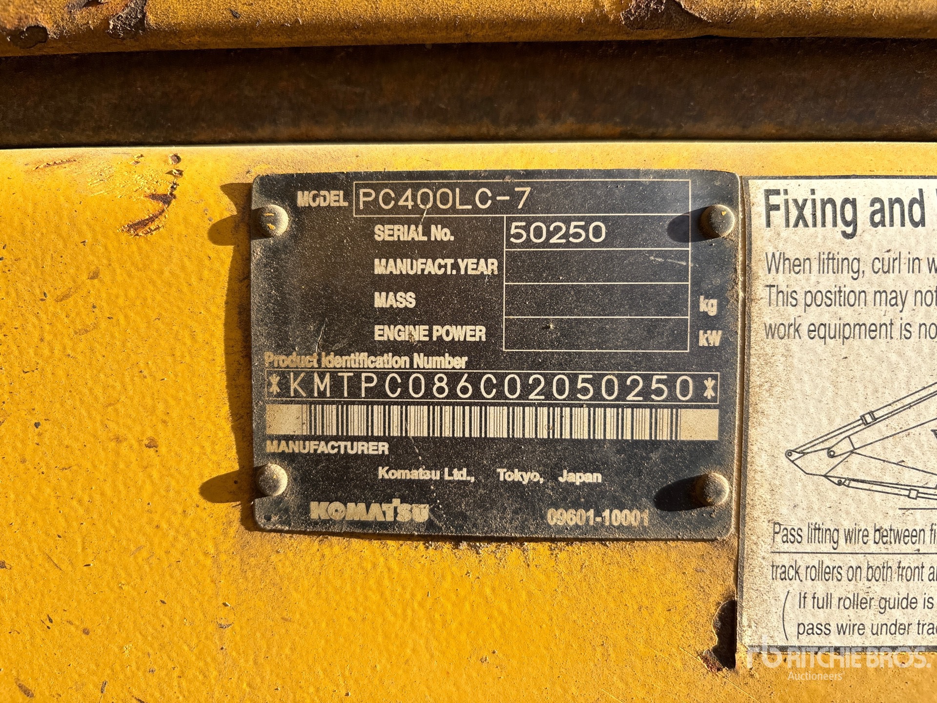 2005 Komatsu PC400LC-7