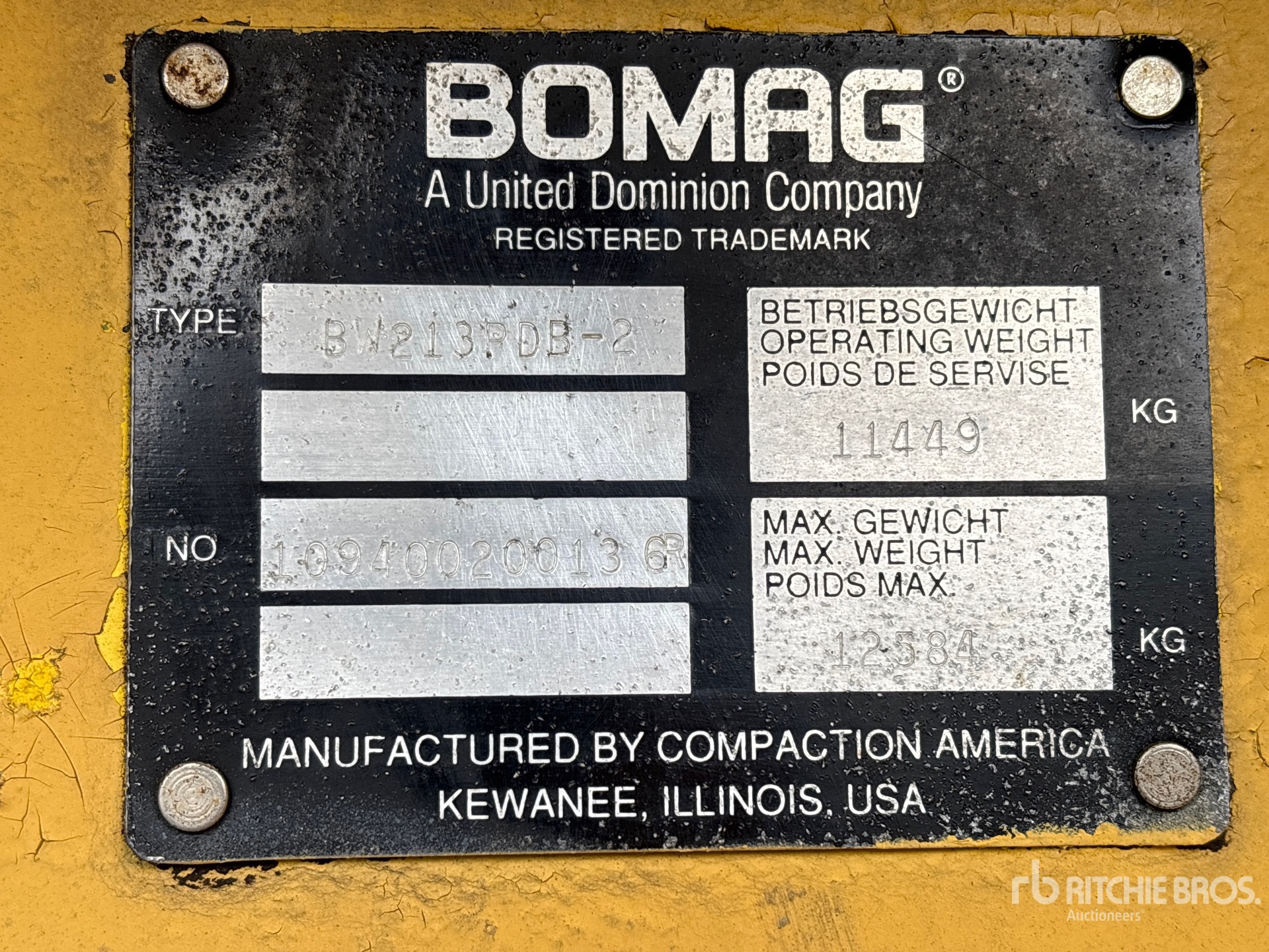 1994 Bomag BW213PDB-2