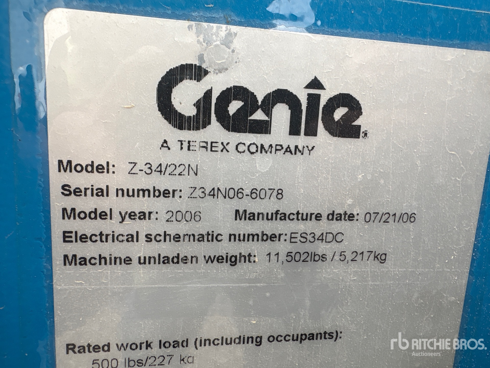 2006 Genie Z34/22N