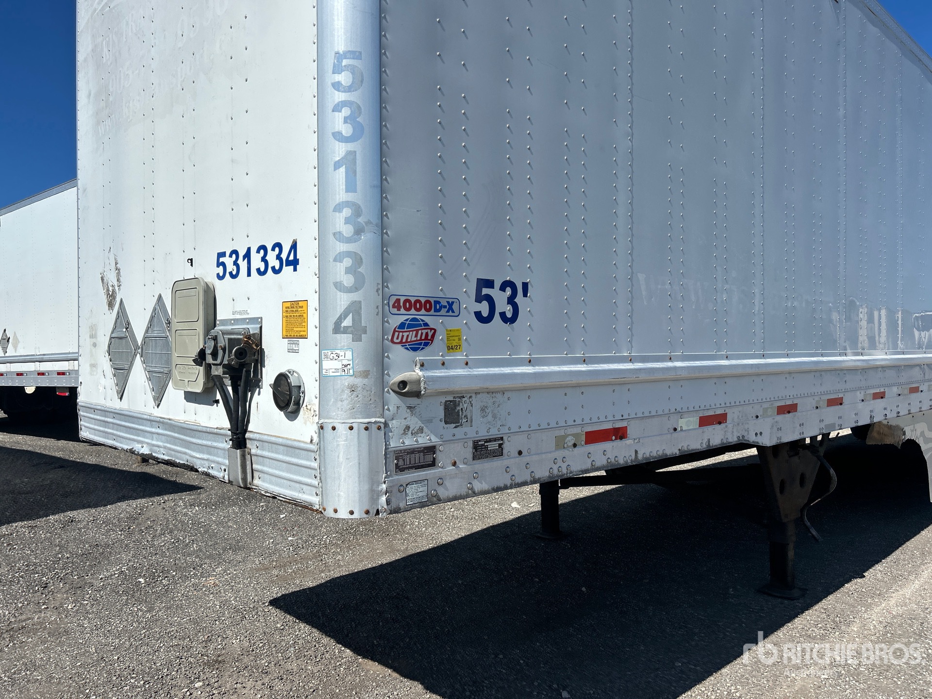 2012 Utility 53 ft x 102 in T/A