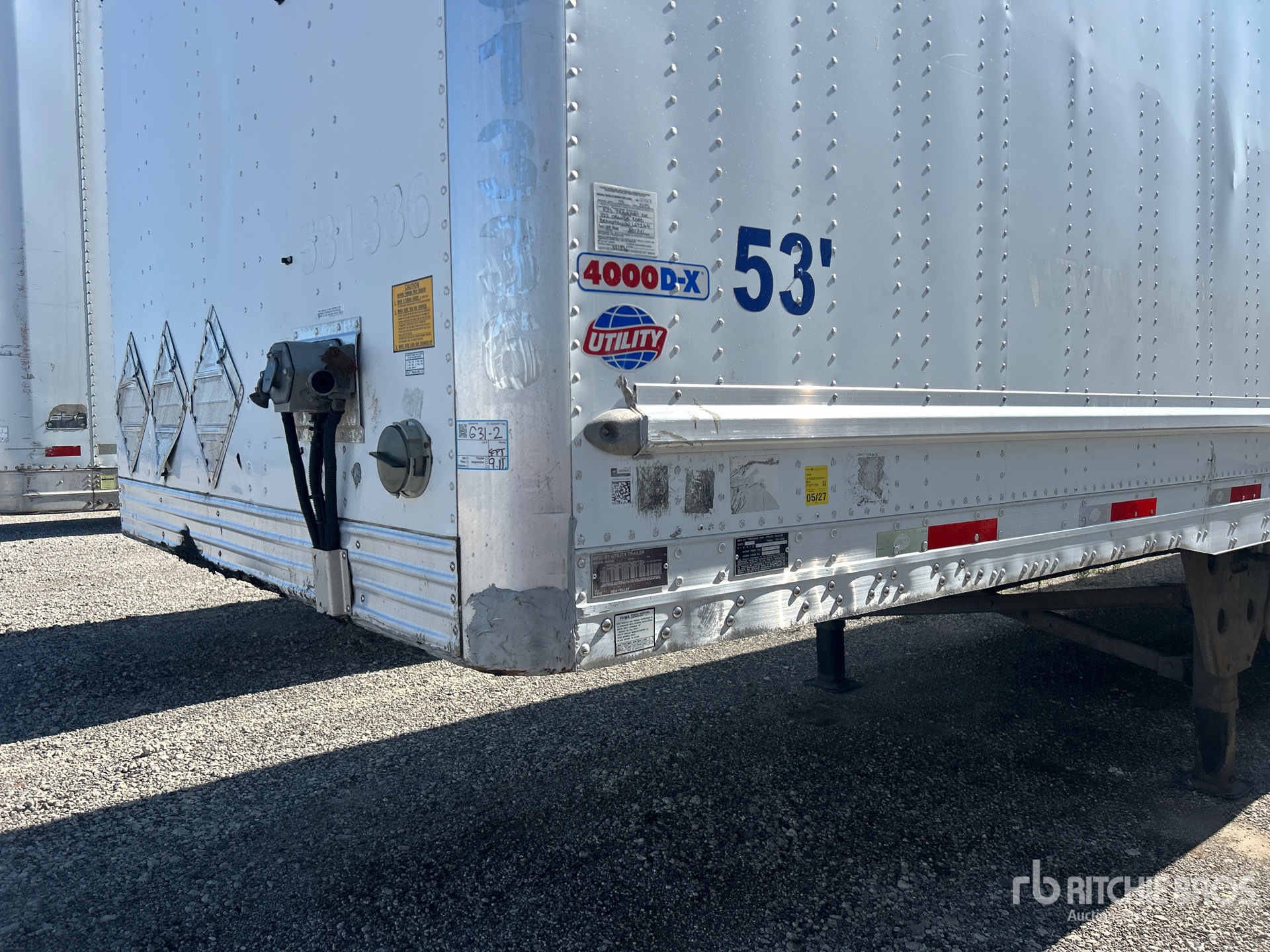 2012 Utility 53 ft x 102 in T/A