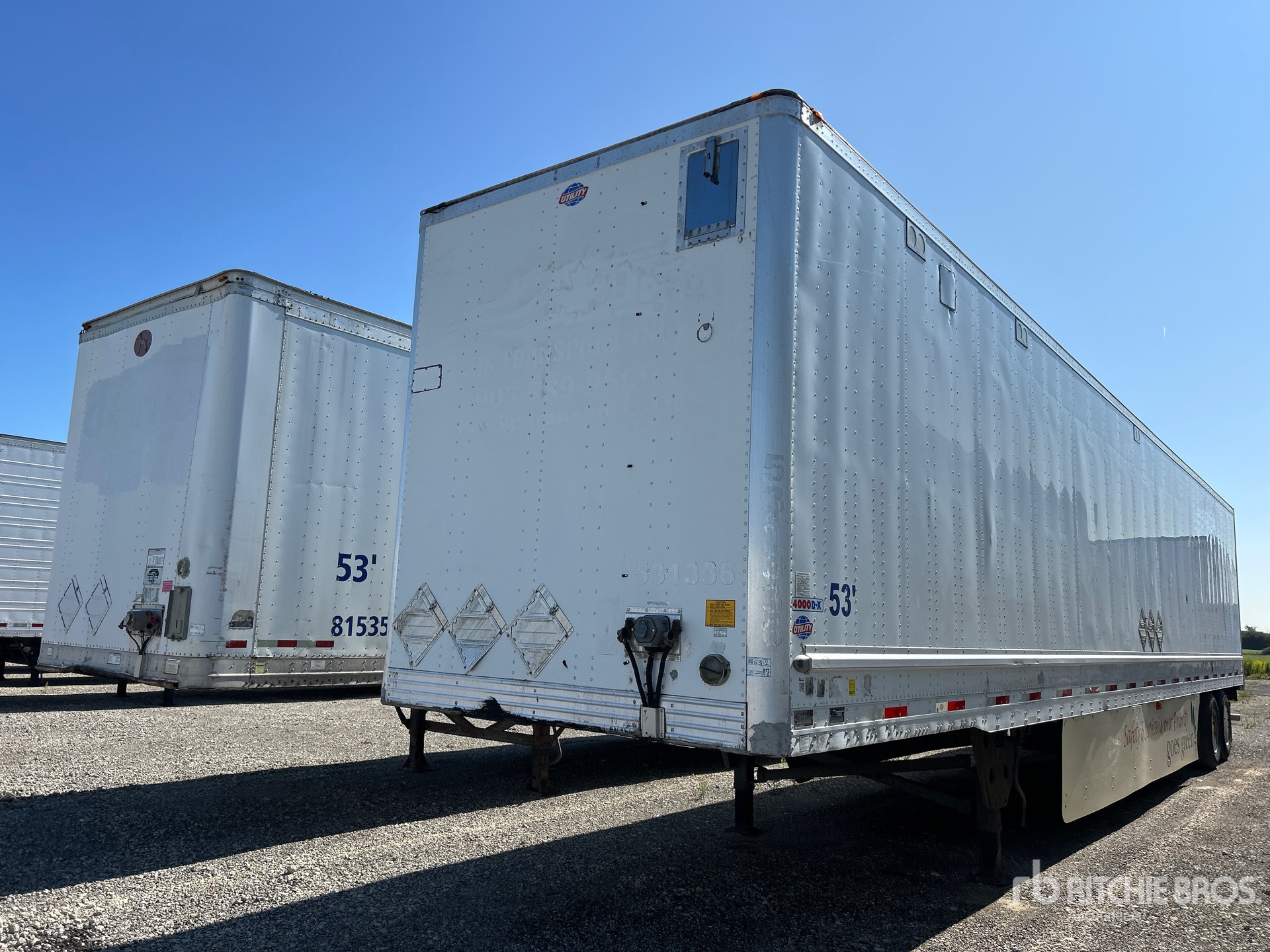 2012 Utility 53 ft x 102 in T/A
