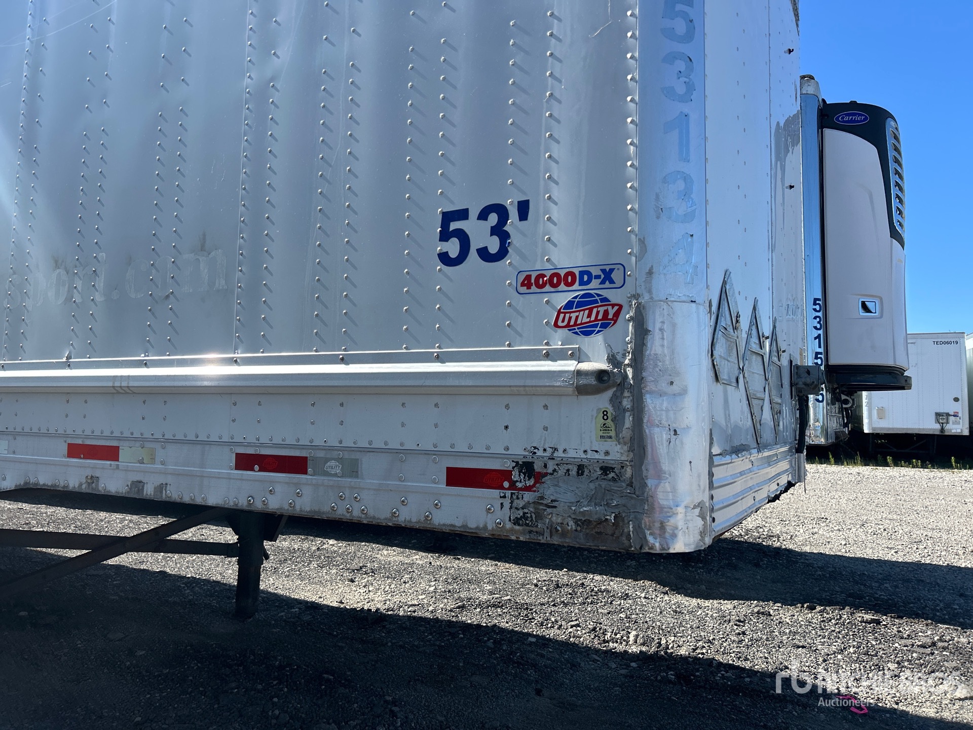 2012 Utility 53 ft x 102 in T/A