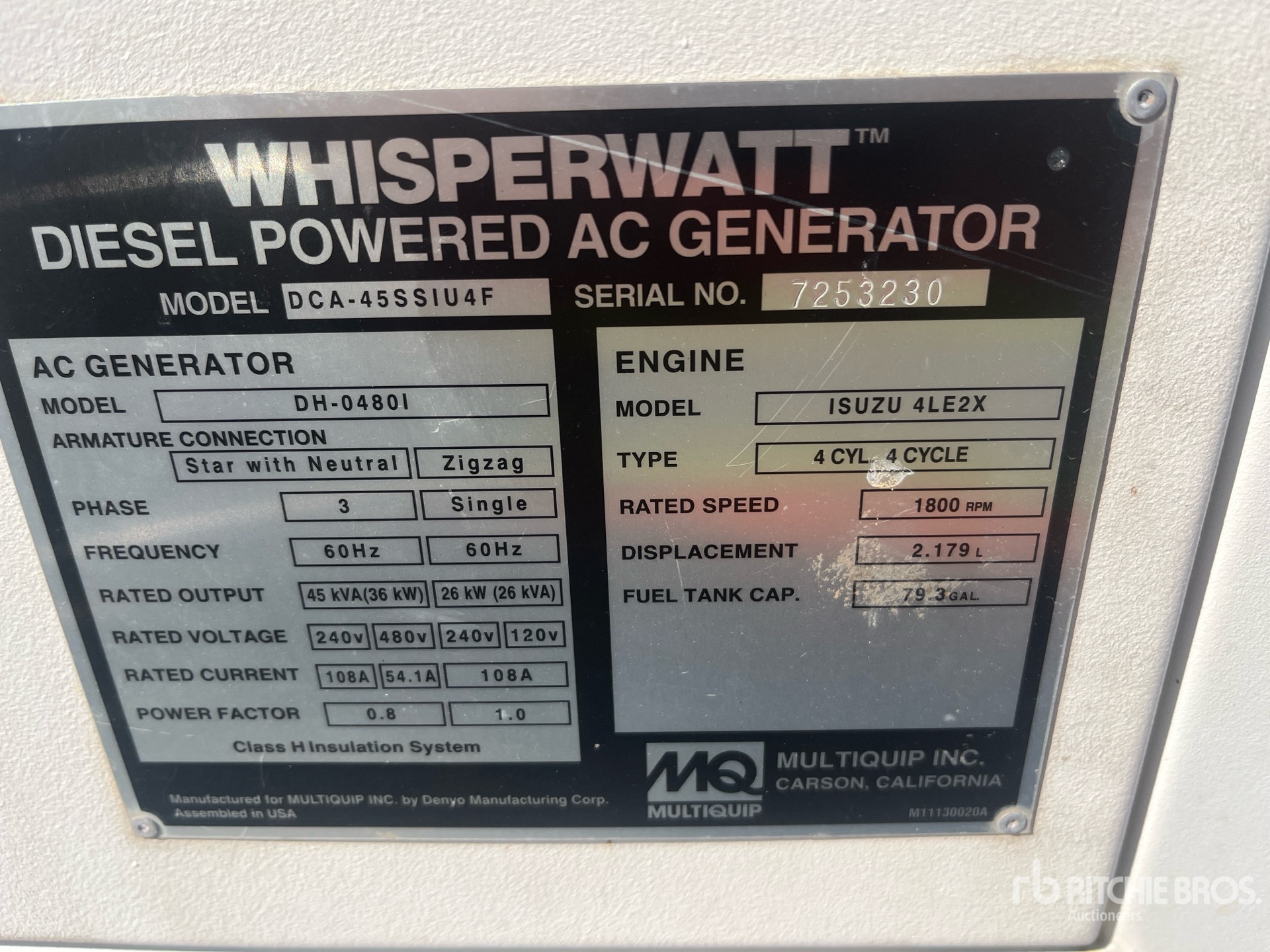 2019 Multiquip DCA-45SS U4F