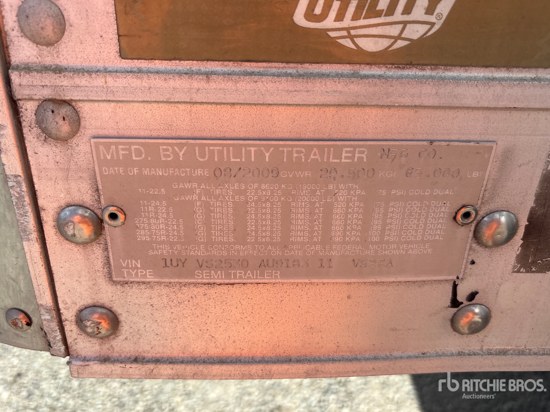 2010 Utility 53 FT T/A