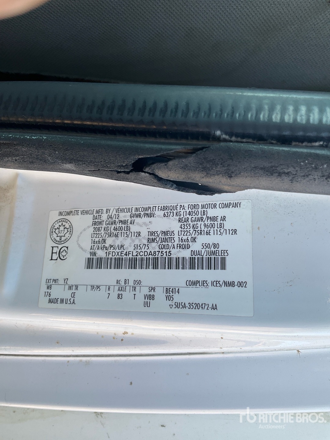 2012 Ford ECOLINE E450
