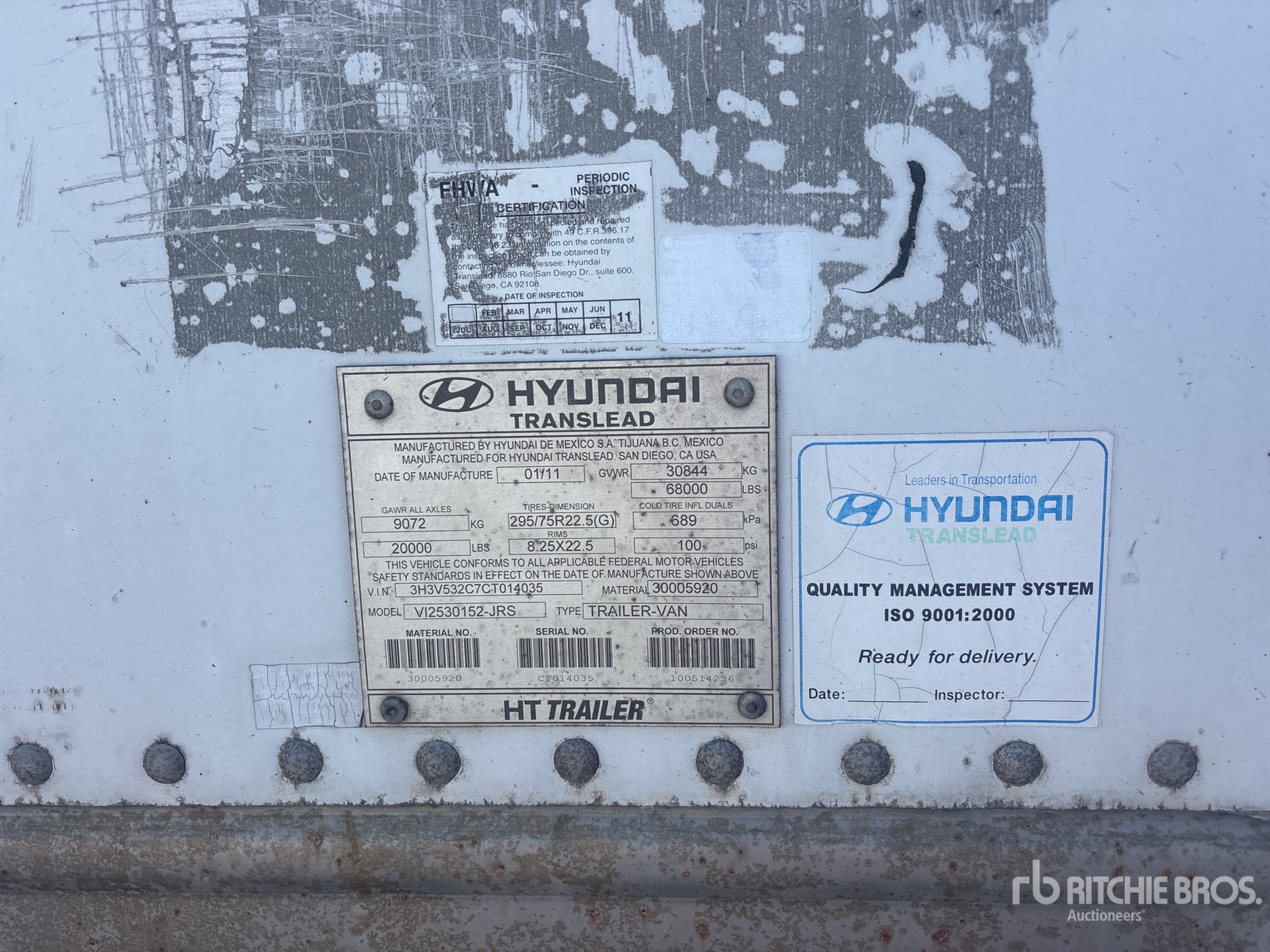 2012 Hyundai VI2530152-JRS