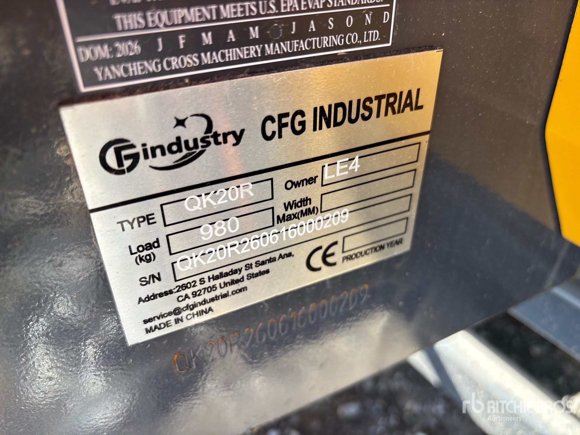 2026 CFG QK20R