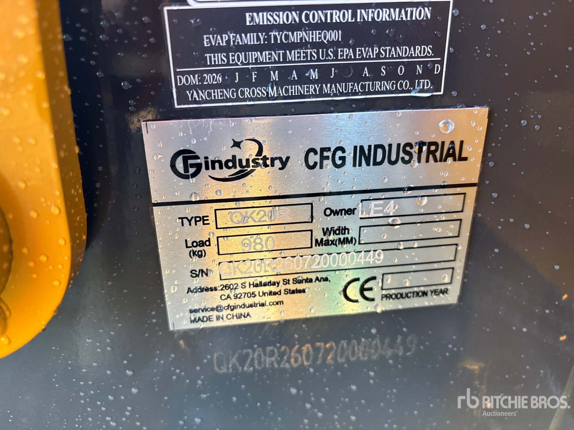 2026 CFG QK20R