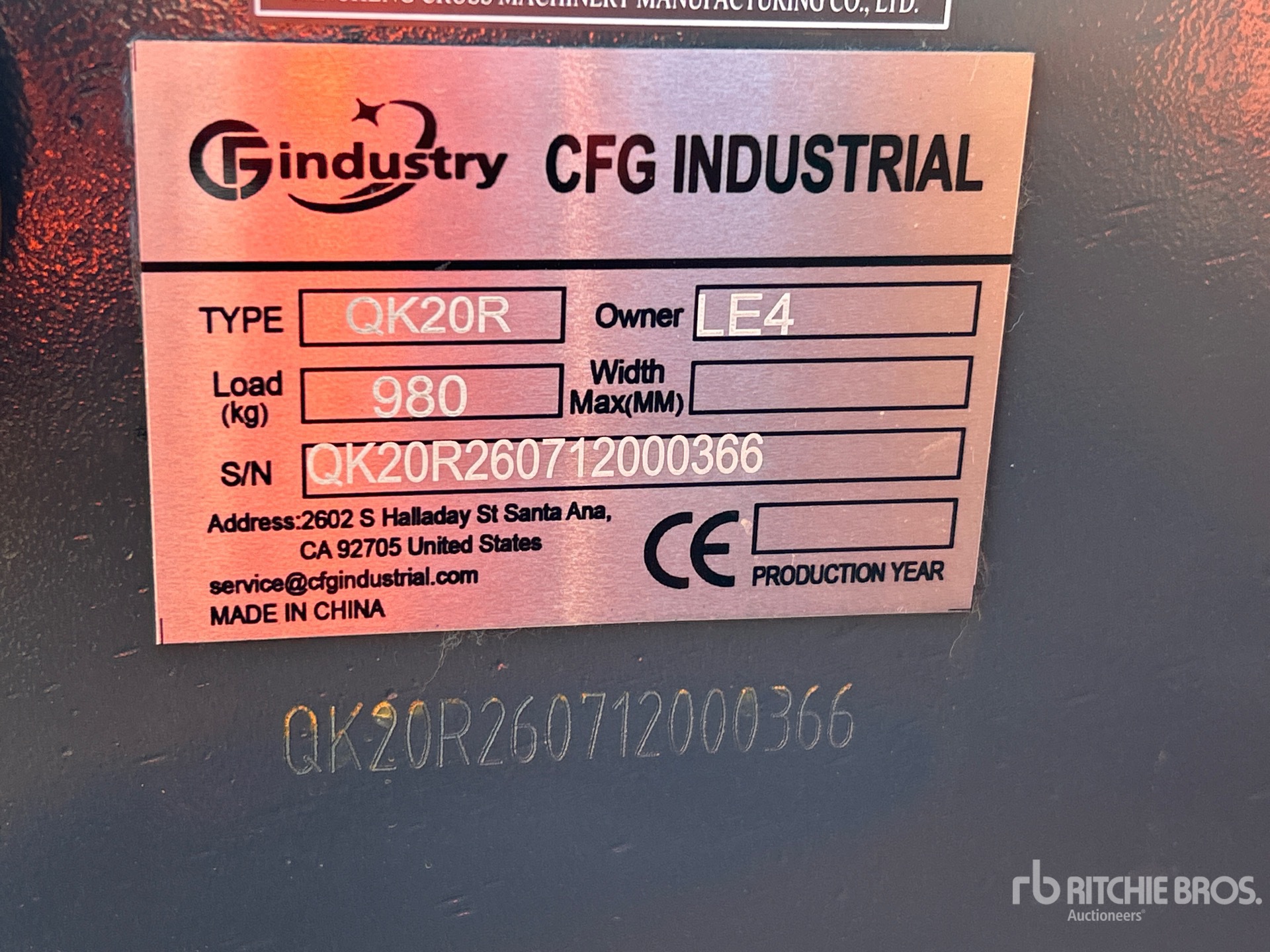 2026 CFG QK20R