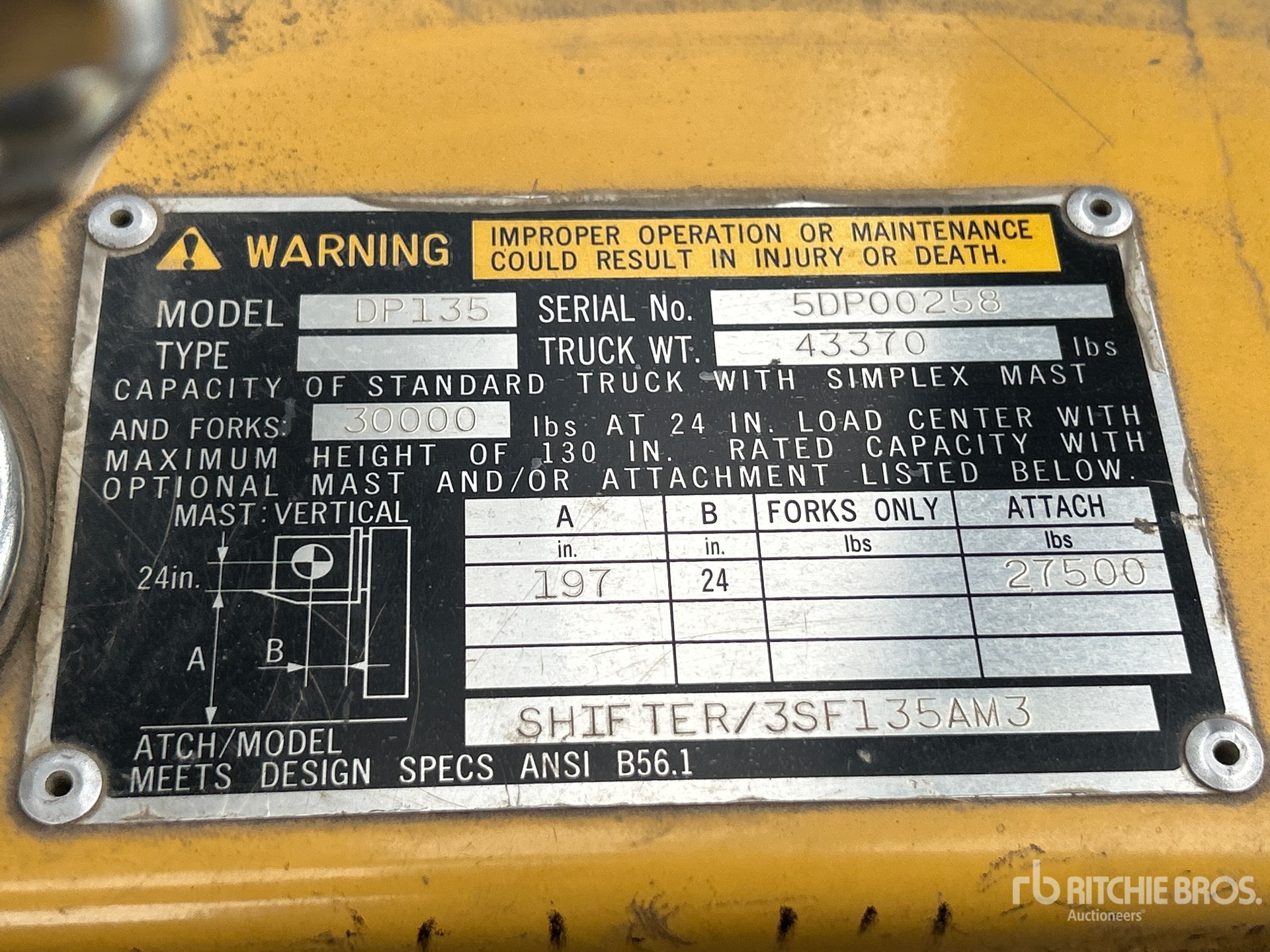 2001 Caterpillar DP135