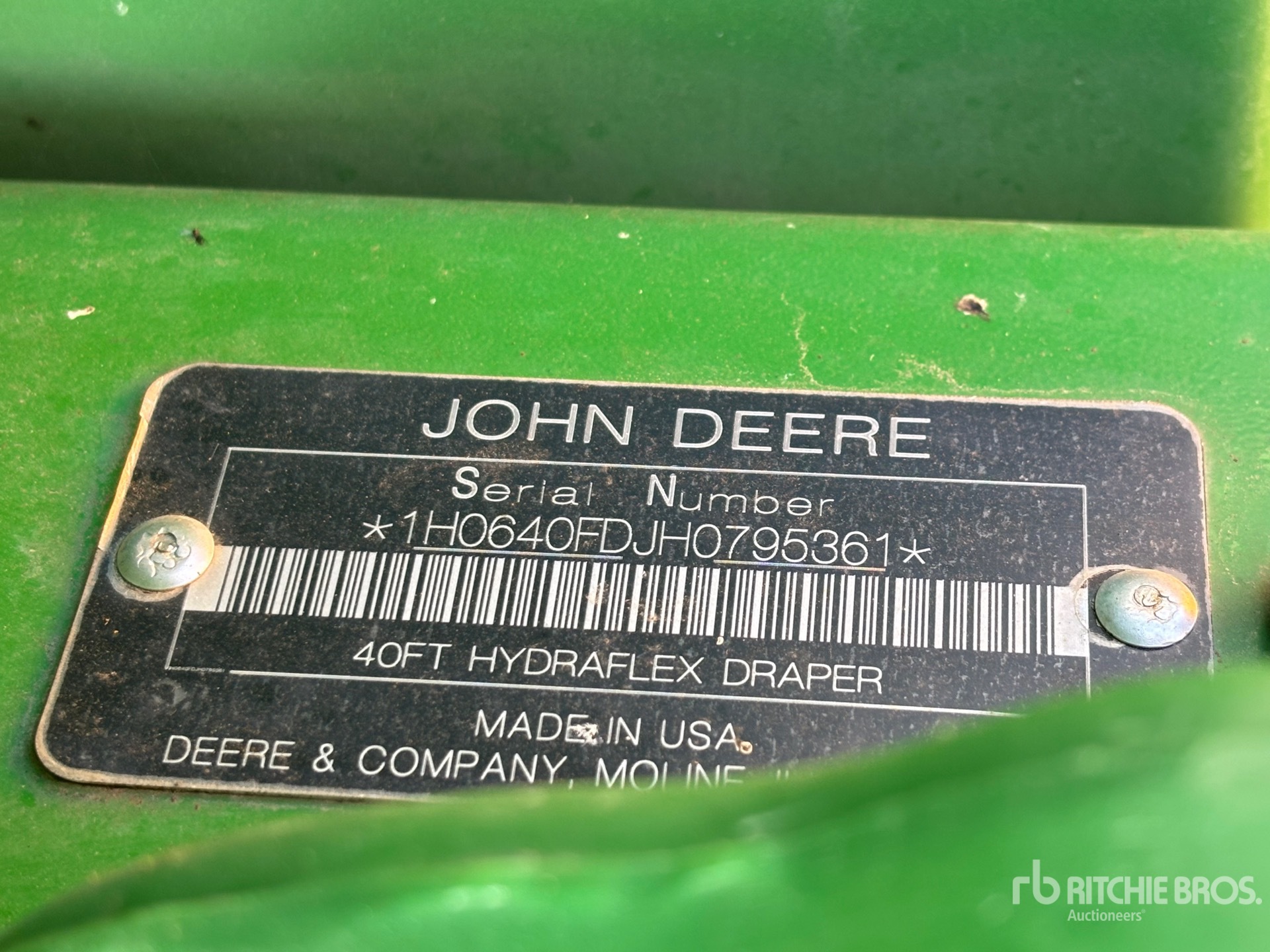 2017 John Deere 640 FD