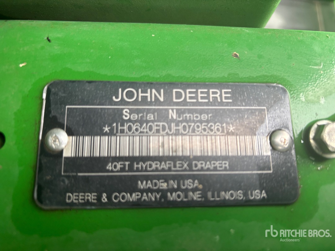 2017 John Deere 640 FD