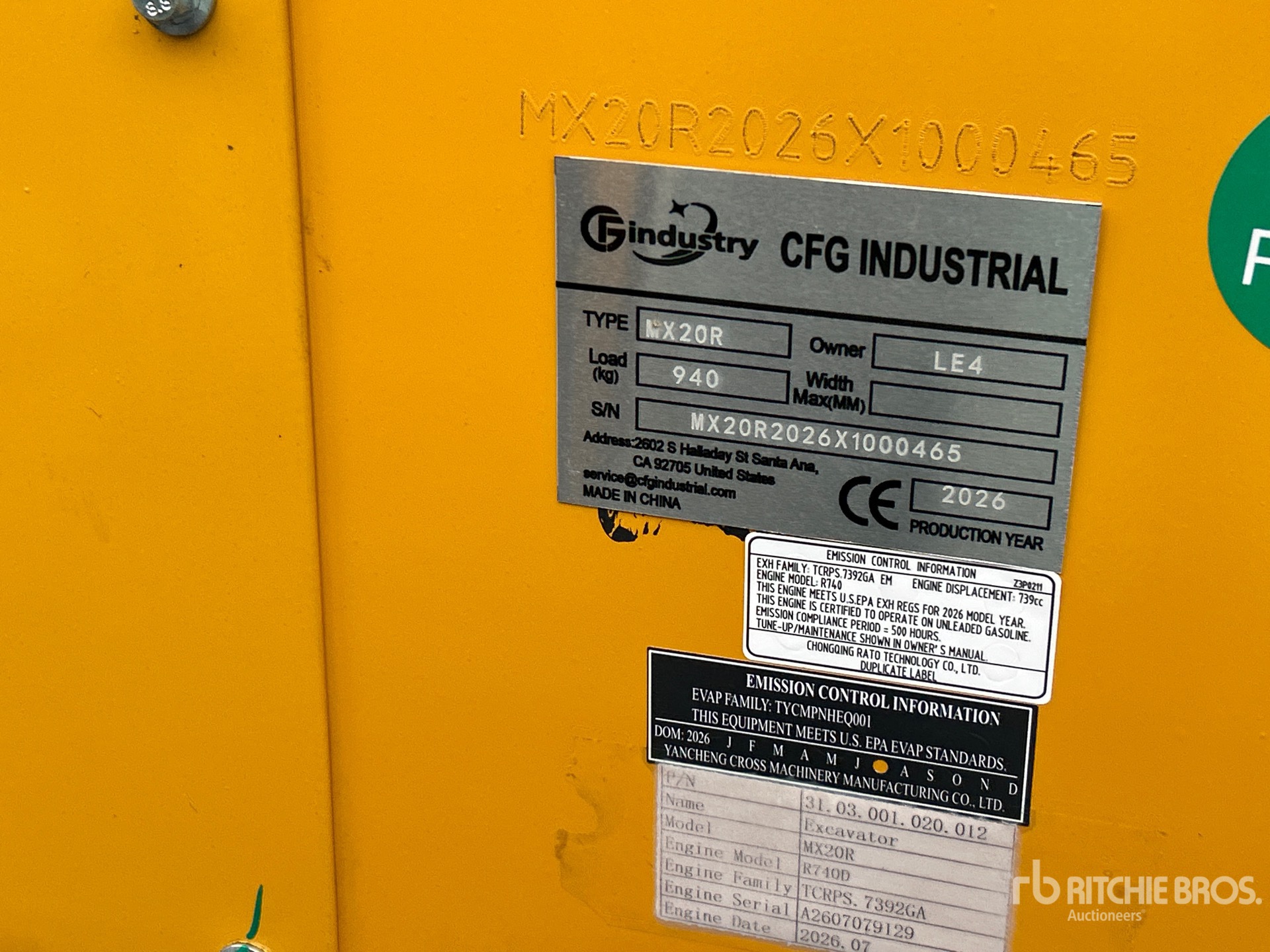 2026 CFG MX20R
